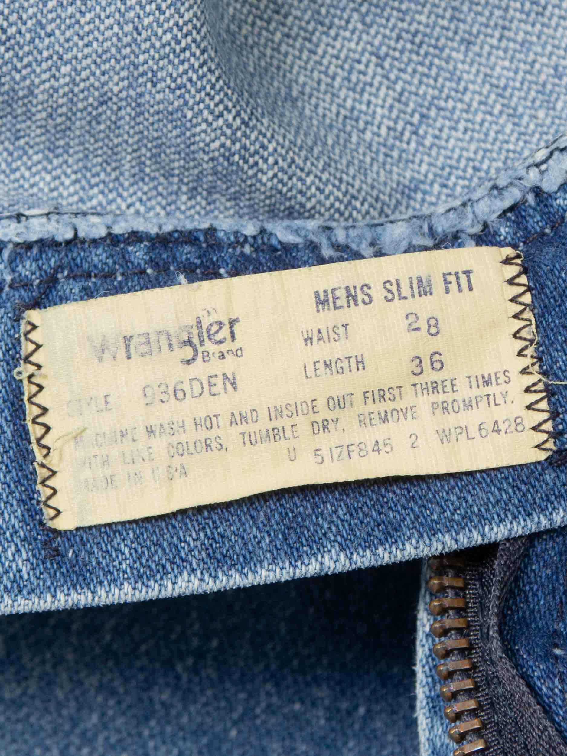 Vtg 1980s Wrangler Jeans - Made in USA (26x35) - Image 5