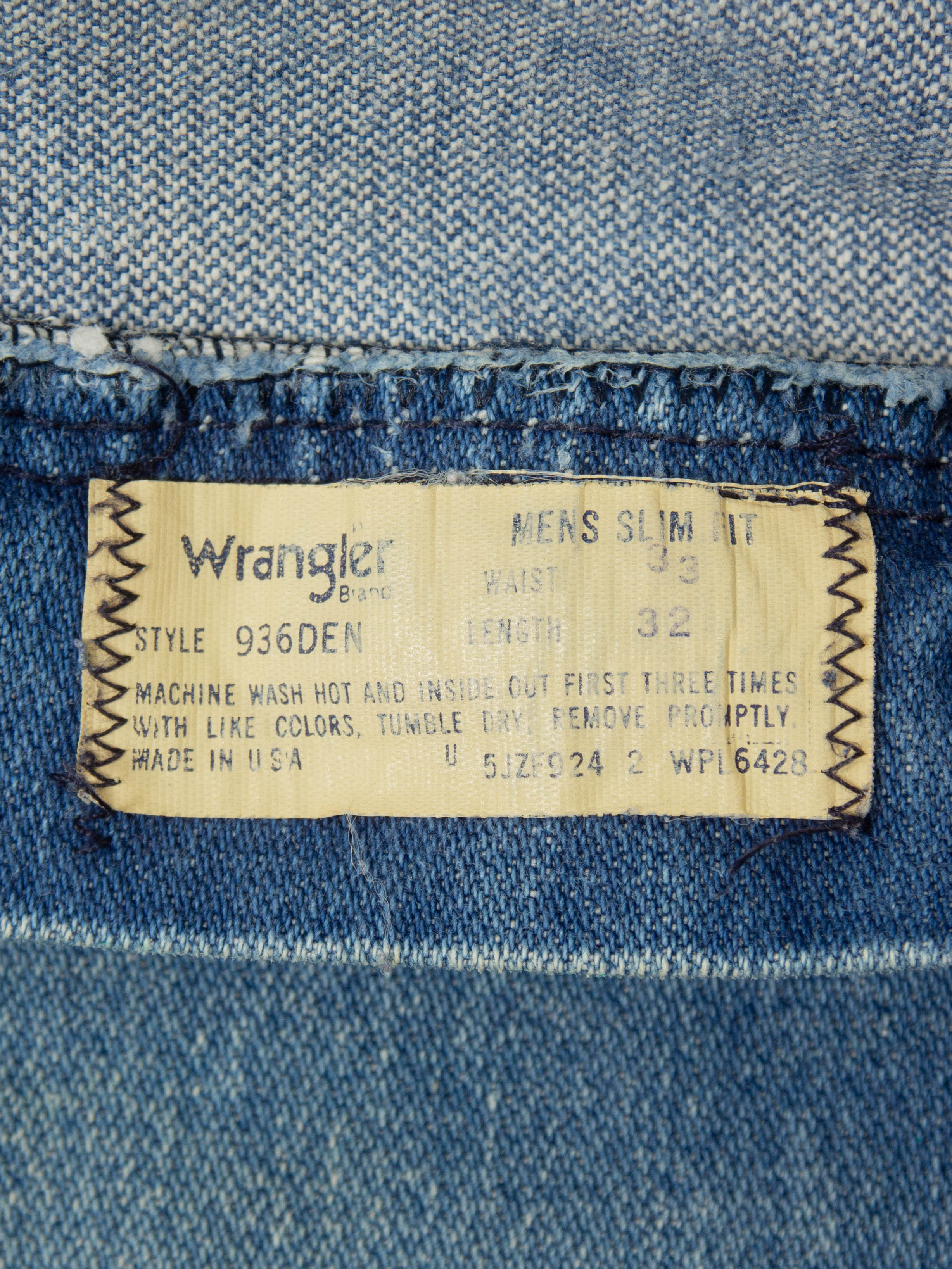 Vtg 1980s Wrangler Jeans - Made in USA (34x32) - Image 5