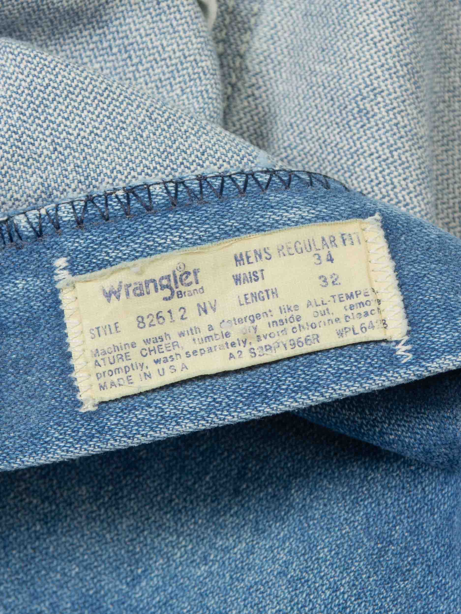Vtg 1980s Wrangler Jeans - Made in USA (34x32) - Image 4
