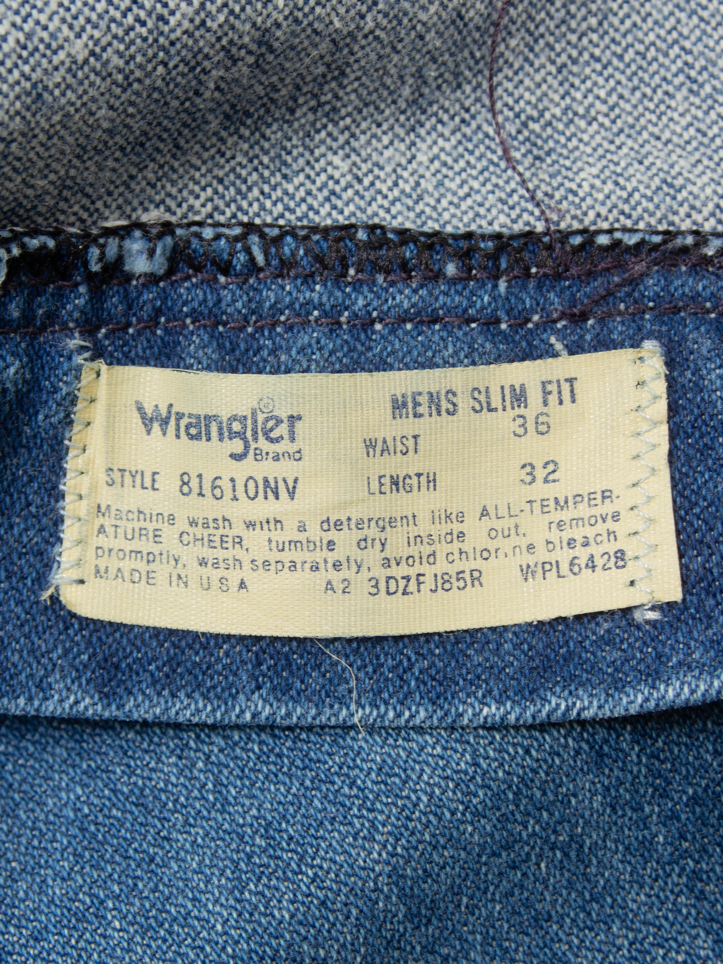 Vtg 1980s Wrangler Jeans - Made in USA (36x32) - Image 5