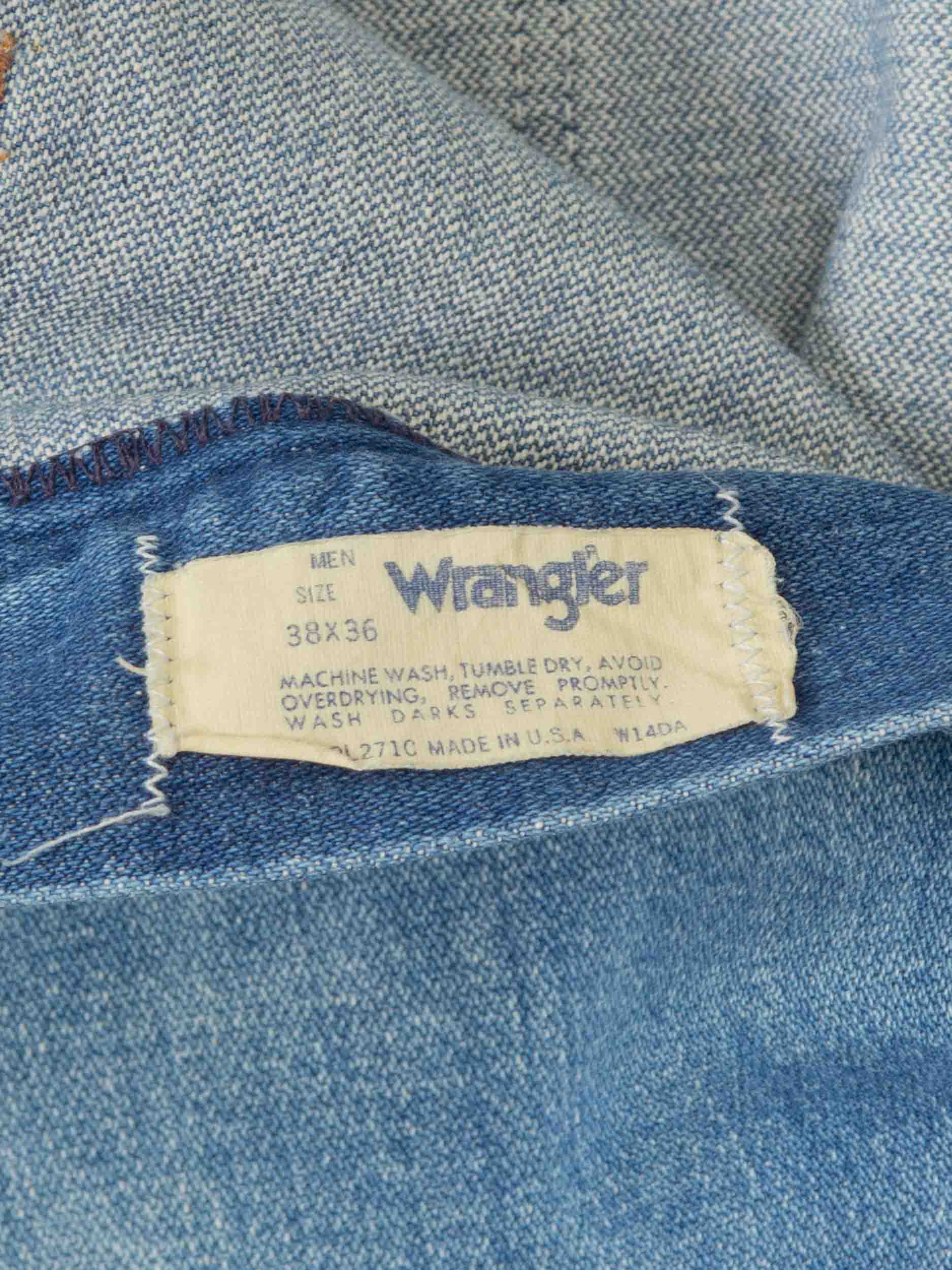 Vtg 1980s Wrangler Jeans - Made in USA (38x35) - Image 4