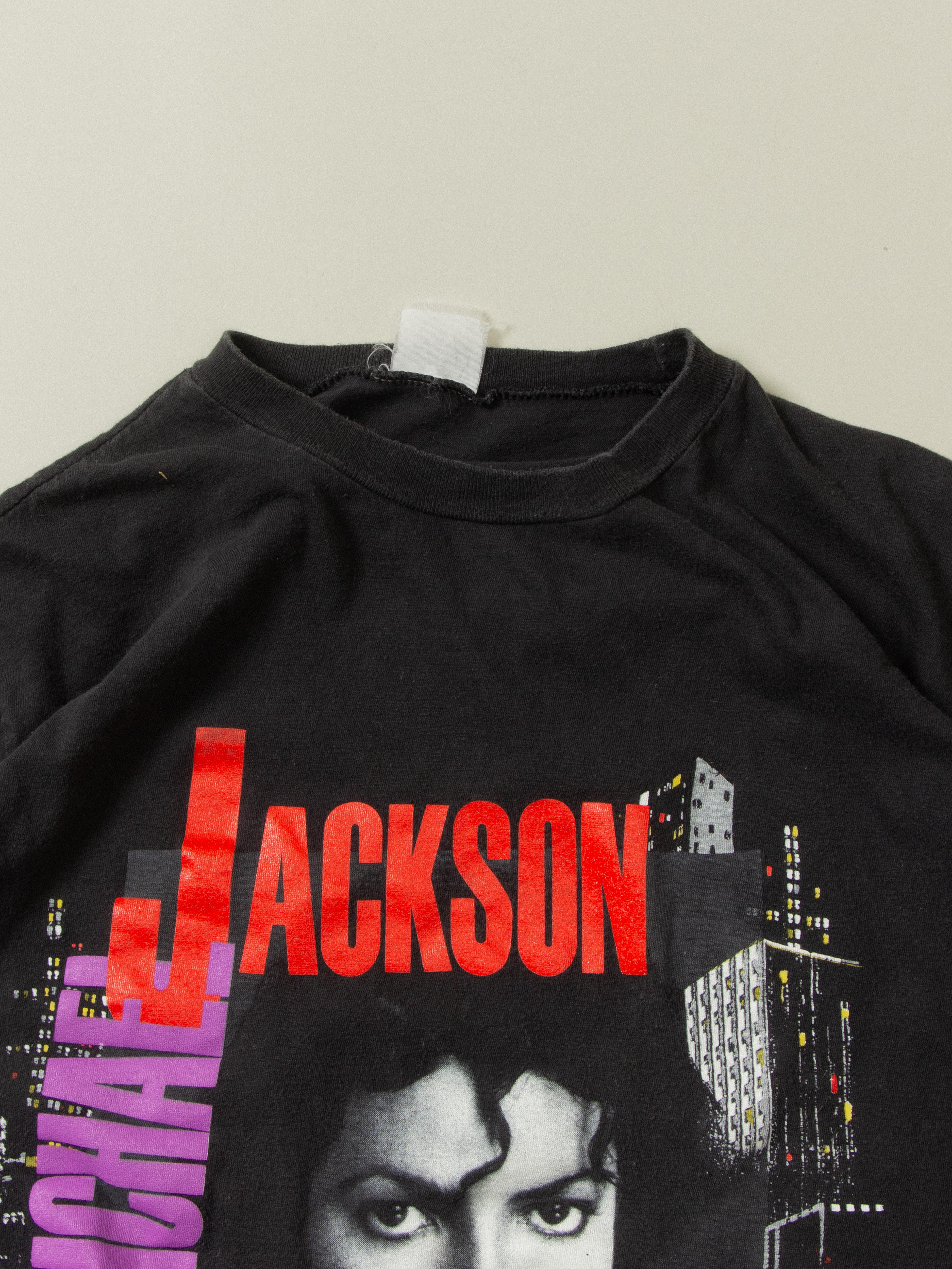 Vtg 1988 Michael Jackson "Bad Tour" Tee (S) - Image 4