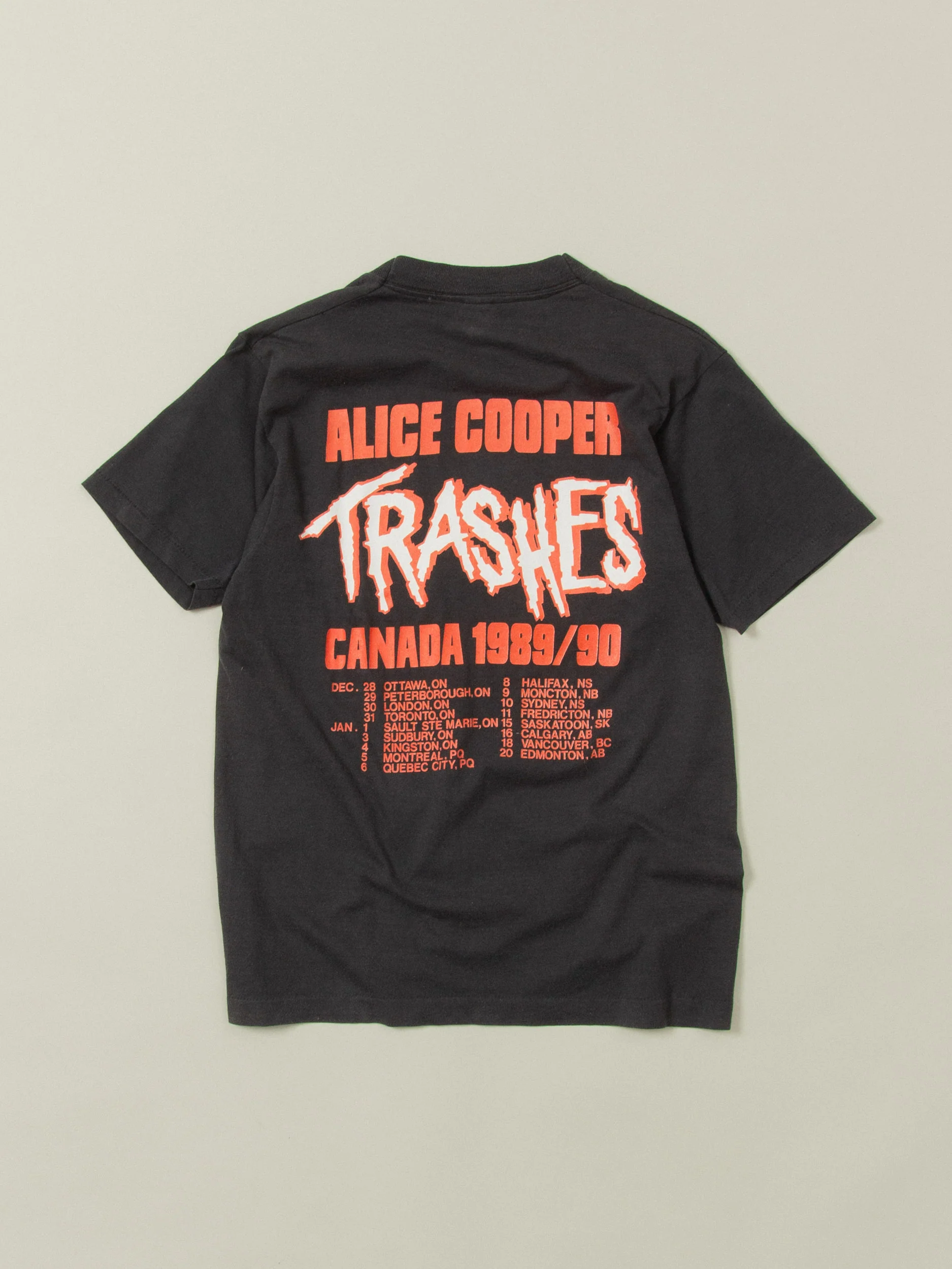 Vtg 1989-90 Alice Cooper Single Stitch Tour Tee (S) - Image 2