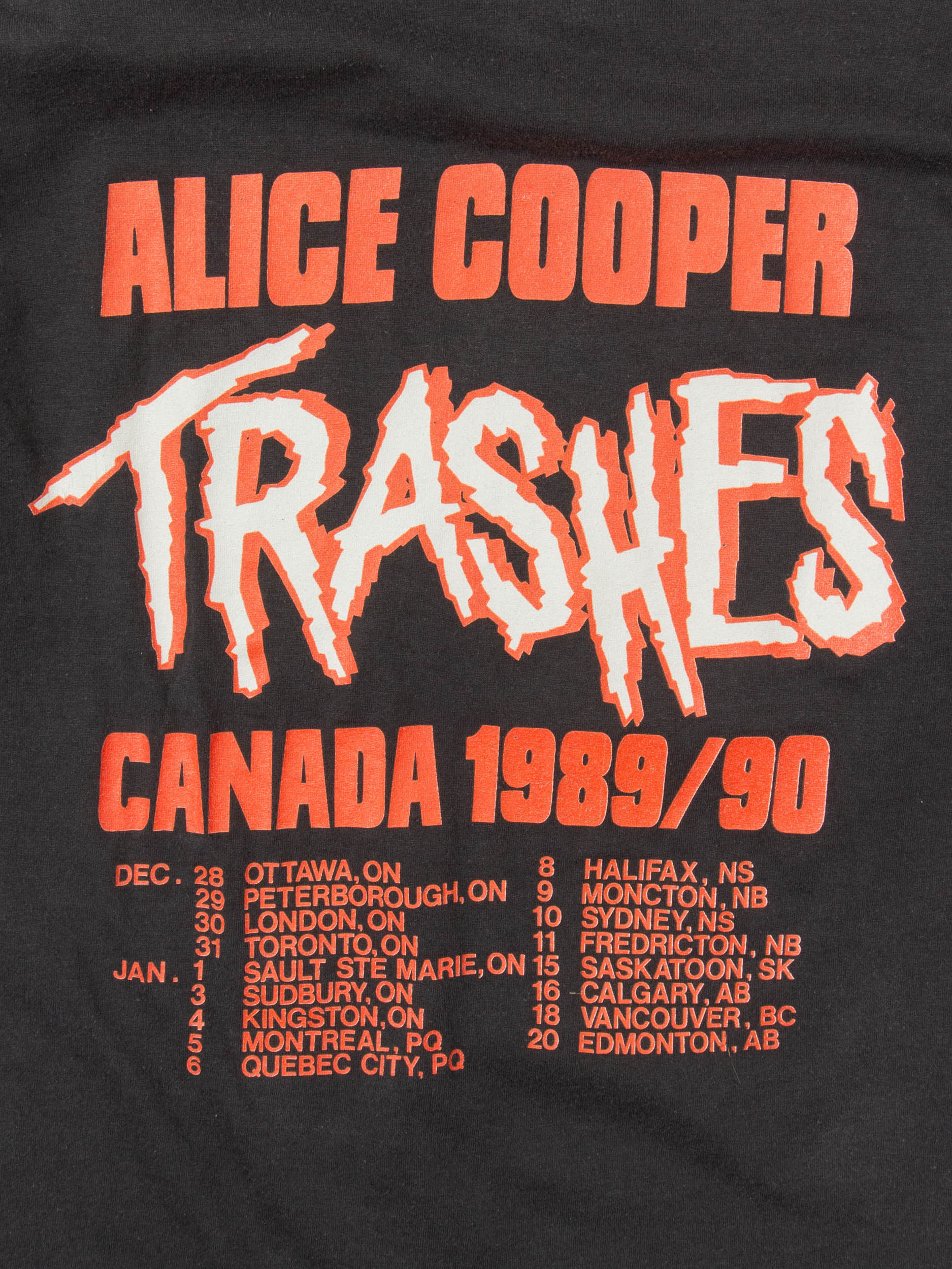 Vtg 1989-90 Alice Cooper Single Stitch Tour Tee (S) - Image 6