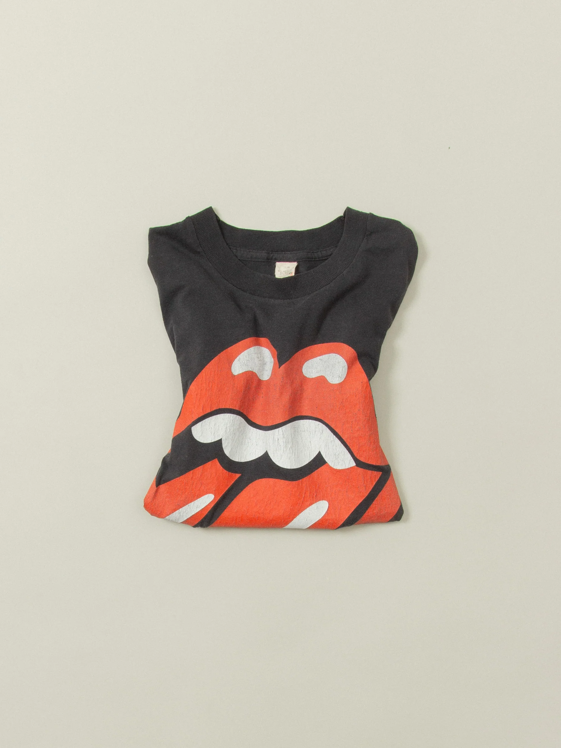 Vtg 1989 Rolling Stones Canada Tour Single Stitch Tee (M) - Image 6