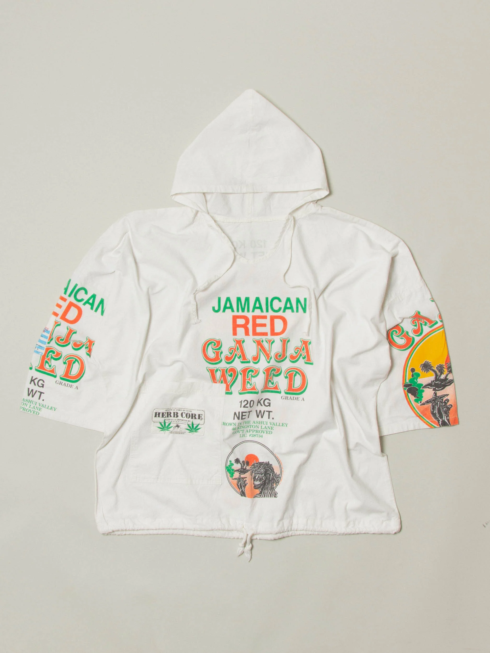 Vtg 1990s AKA Underground 'Jamaican Red' Souvenir Jacket - Made in USA (L)