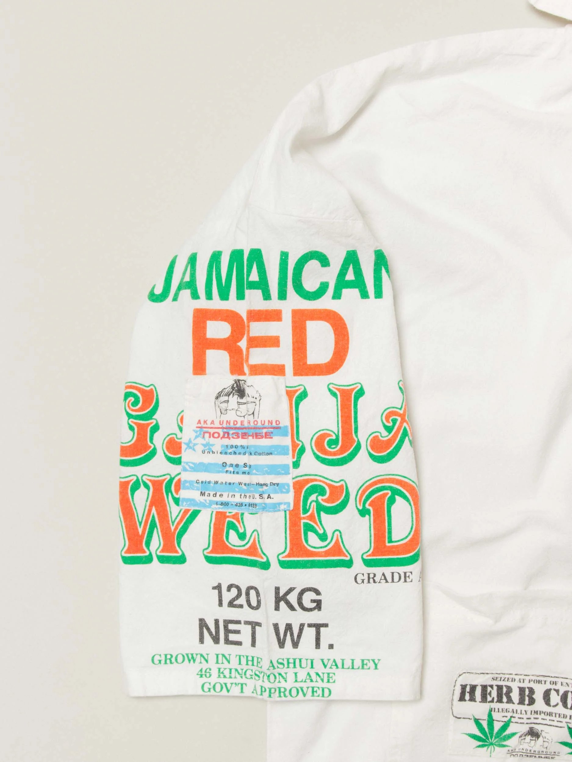 Vtg 1990s AKA Underground 'Jamaican Red' Souvenir Jacket - Made in USA (L) - Image 7
