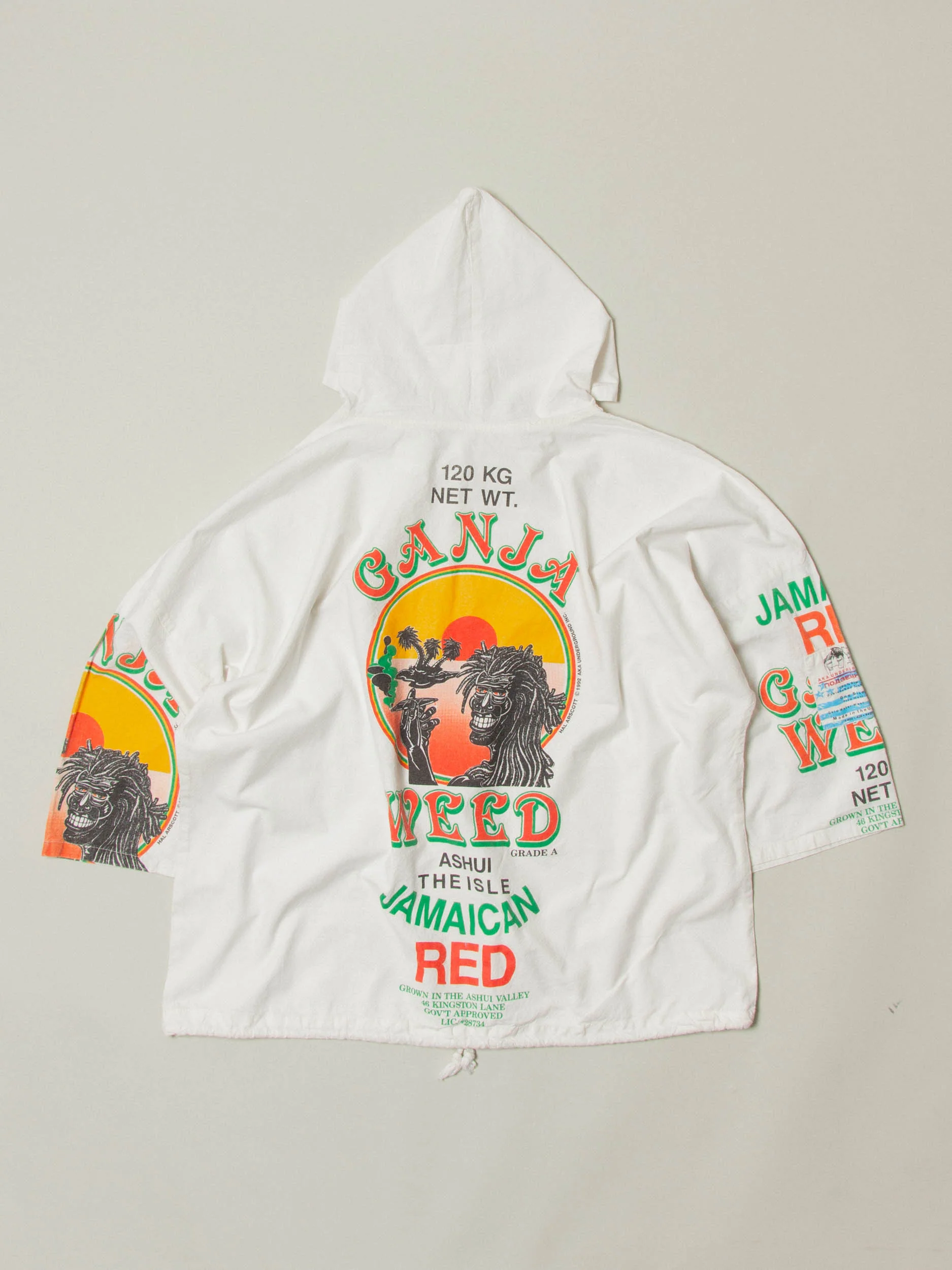 Vtg 1990s AKA Underground 'Jamaican Red' Souvenir Jacket - Made in USA (L) - Image 8