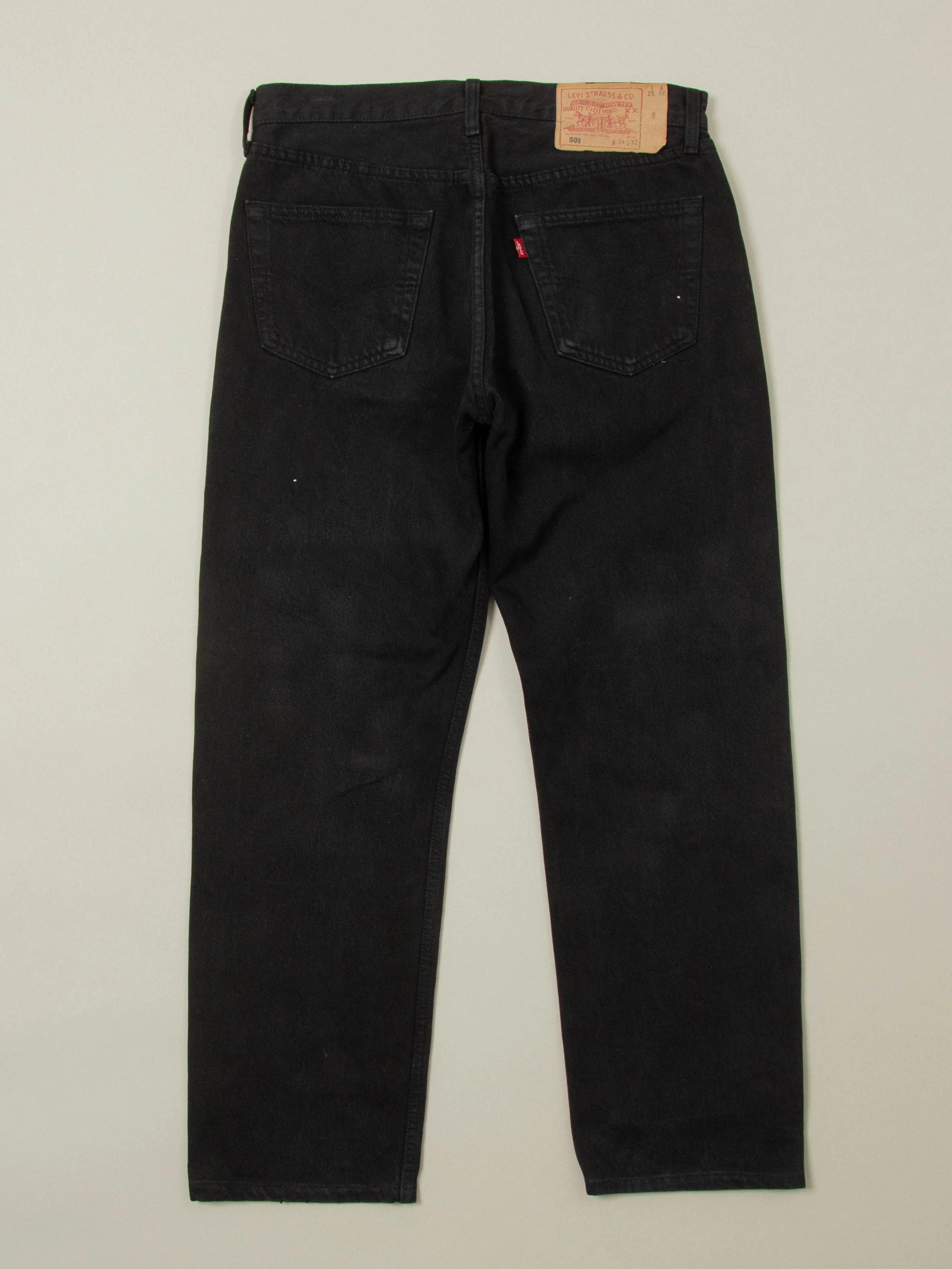 Vtg 1990s Black Levi's 501 Jeans (32x29) - Image 3