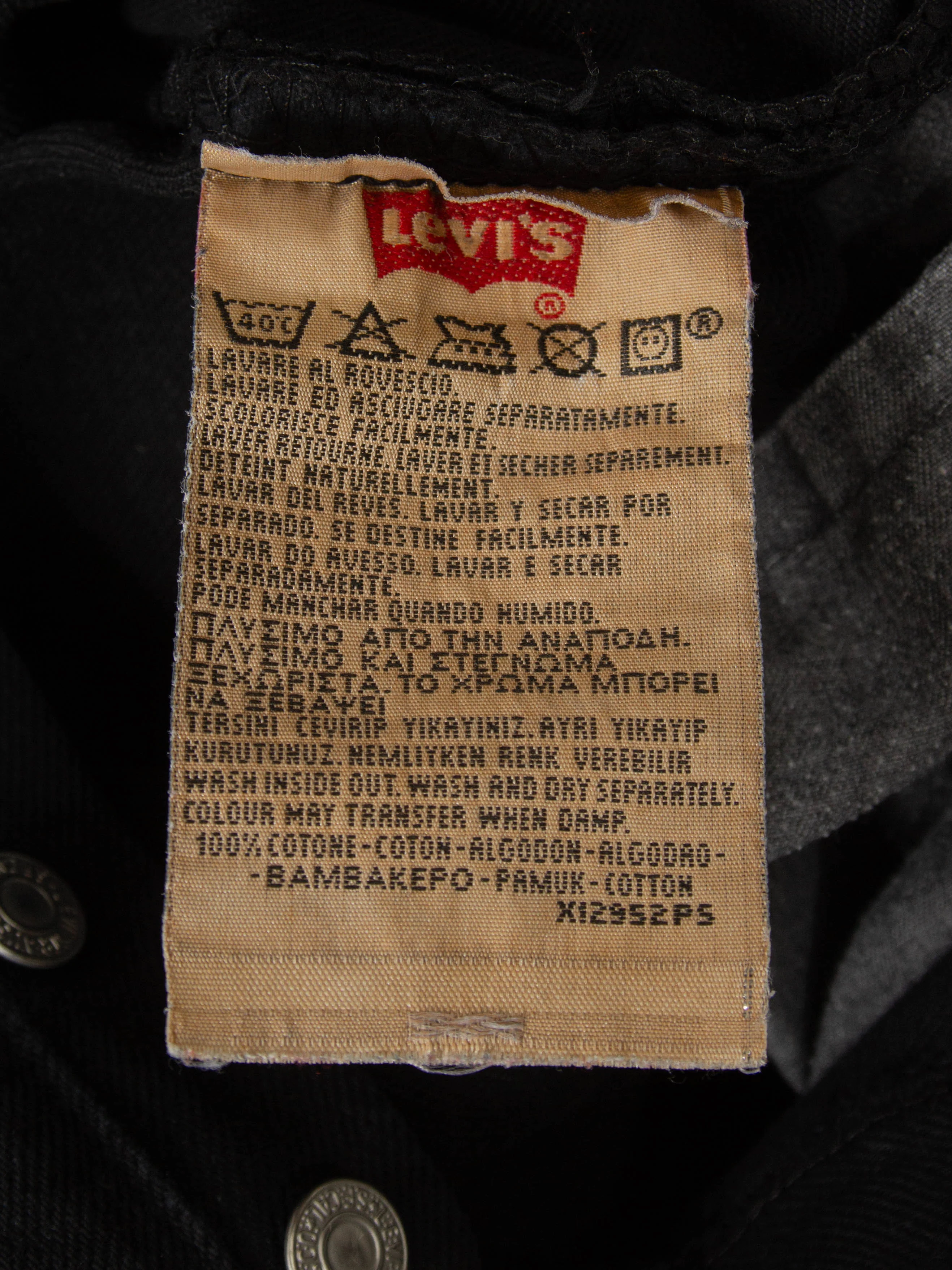 Vtg 1990s Black Levi's 501 Jeans (32x29) - Image 4