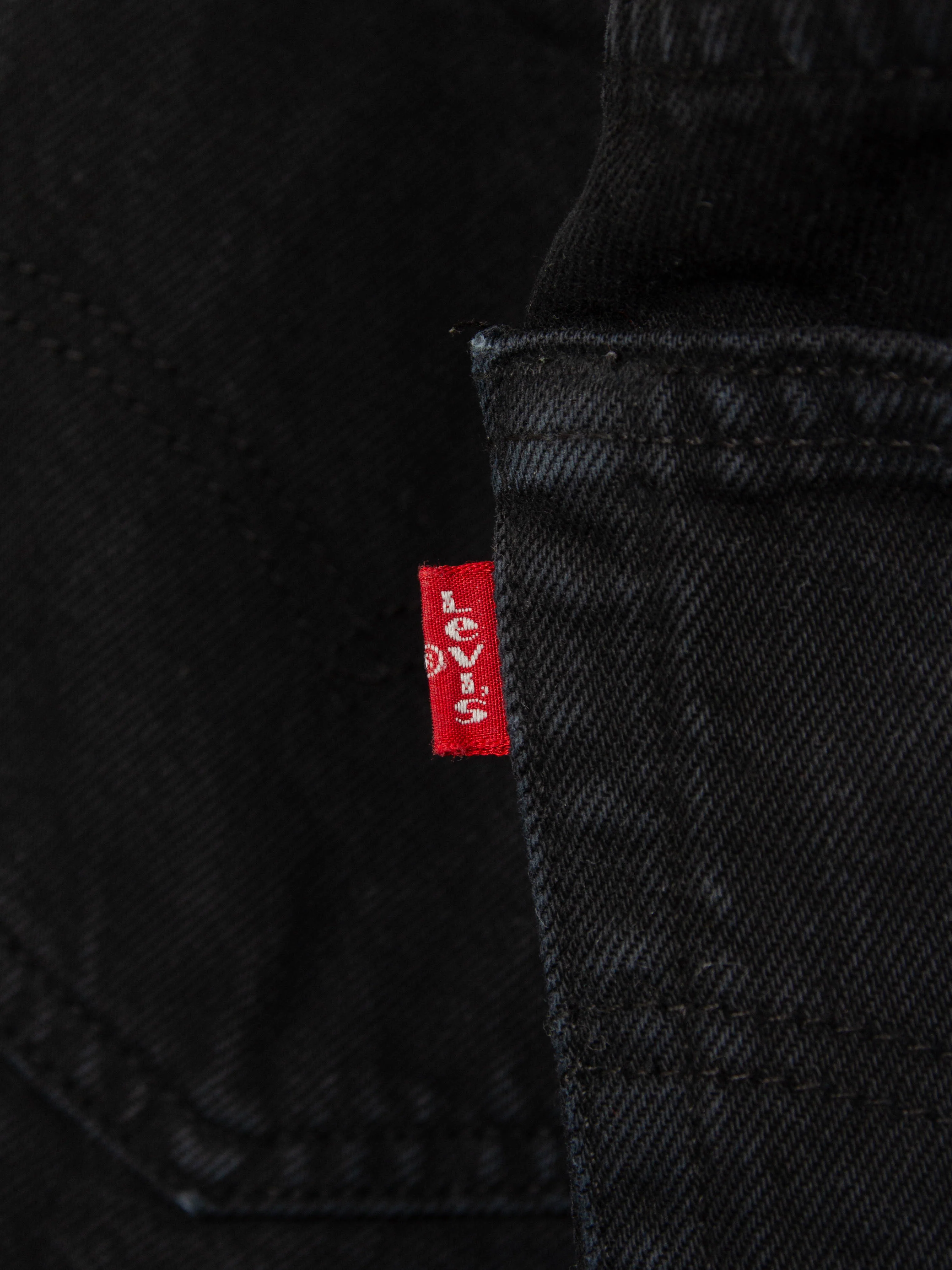 Vtg 1990s Black Levi's 501 Jeans (32x29) - Image 5