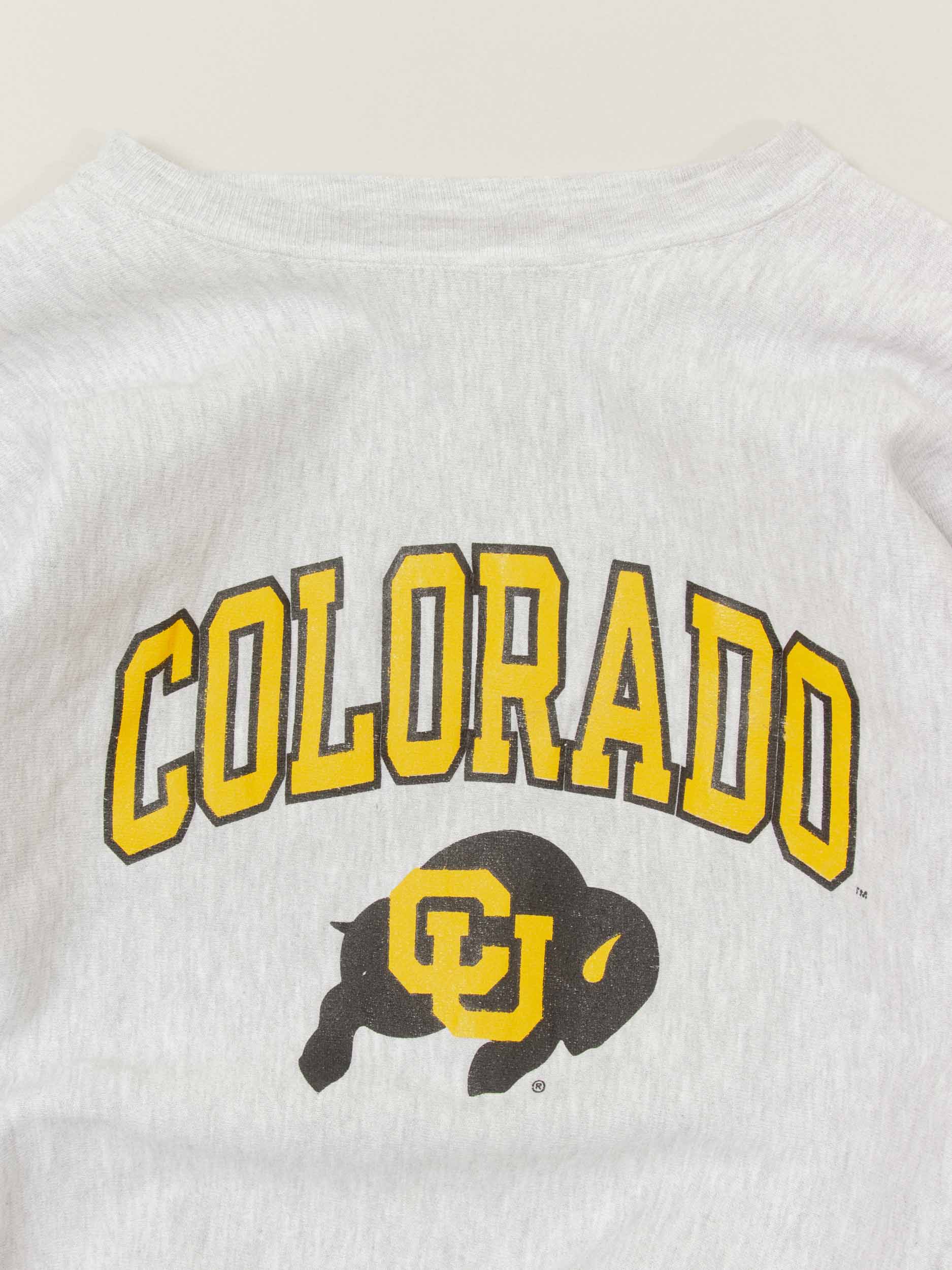 Vtg 1990s Champion 'Colorado Bruins' Reverse Weave Sweatshirt (XL) - Image 5