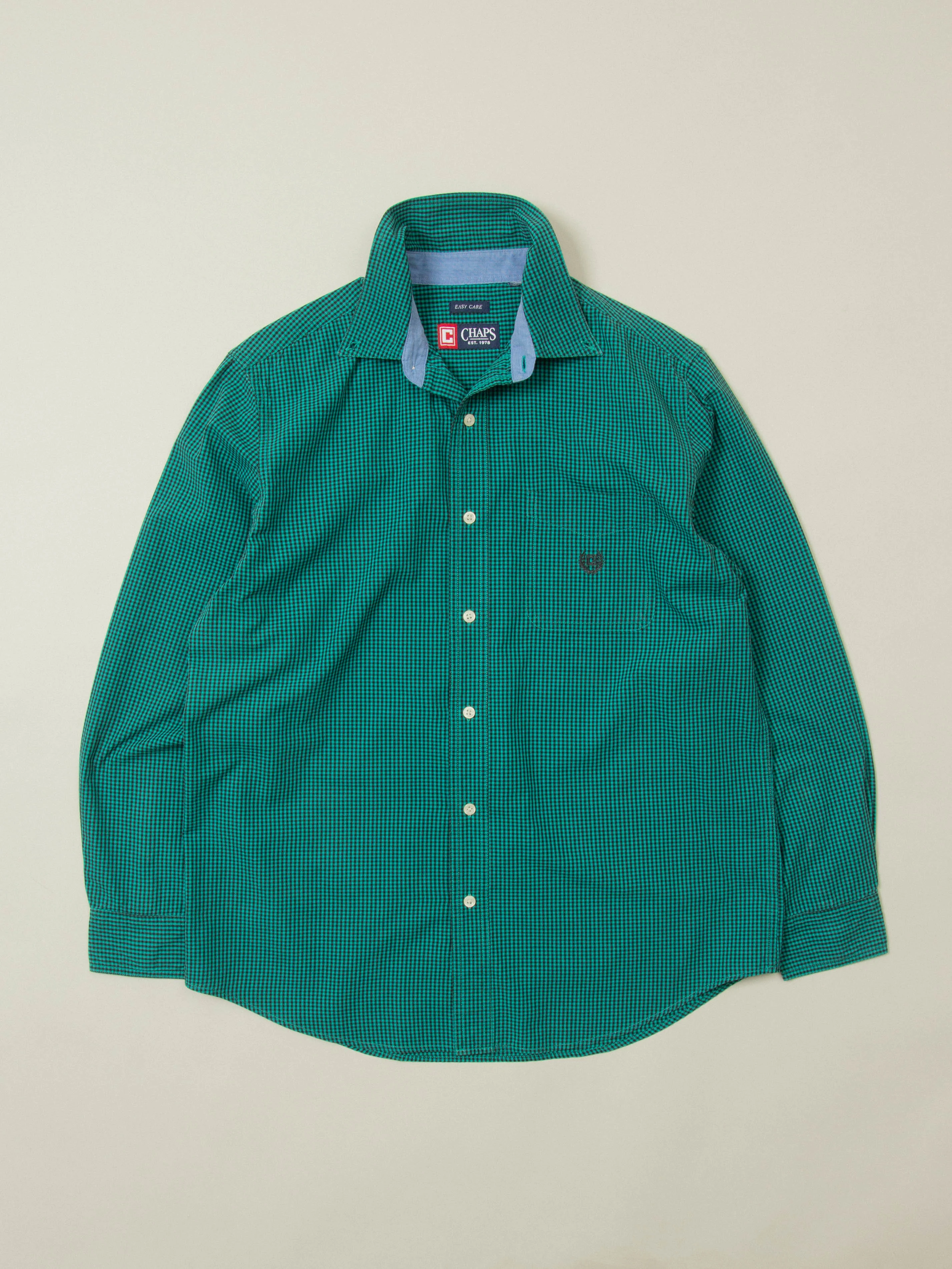 Vtg 1990s Checkered Chaps Shirt (S)