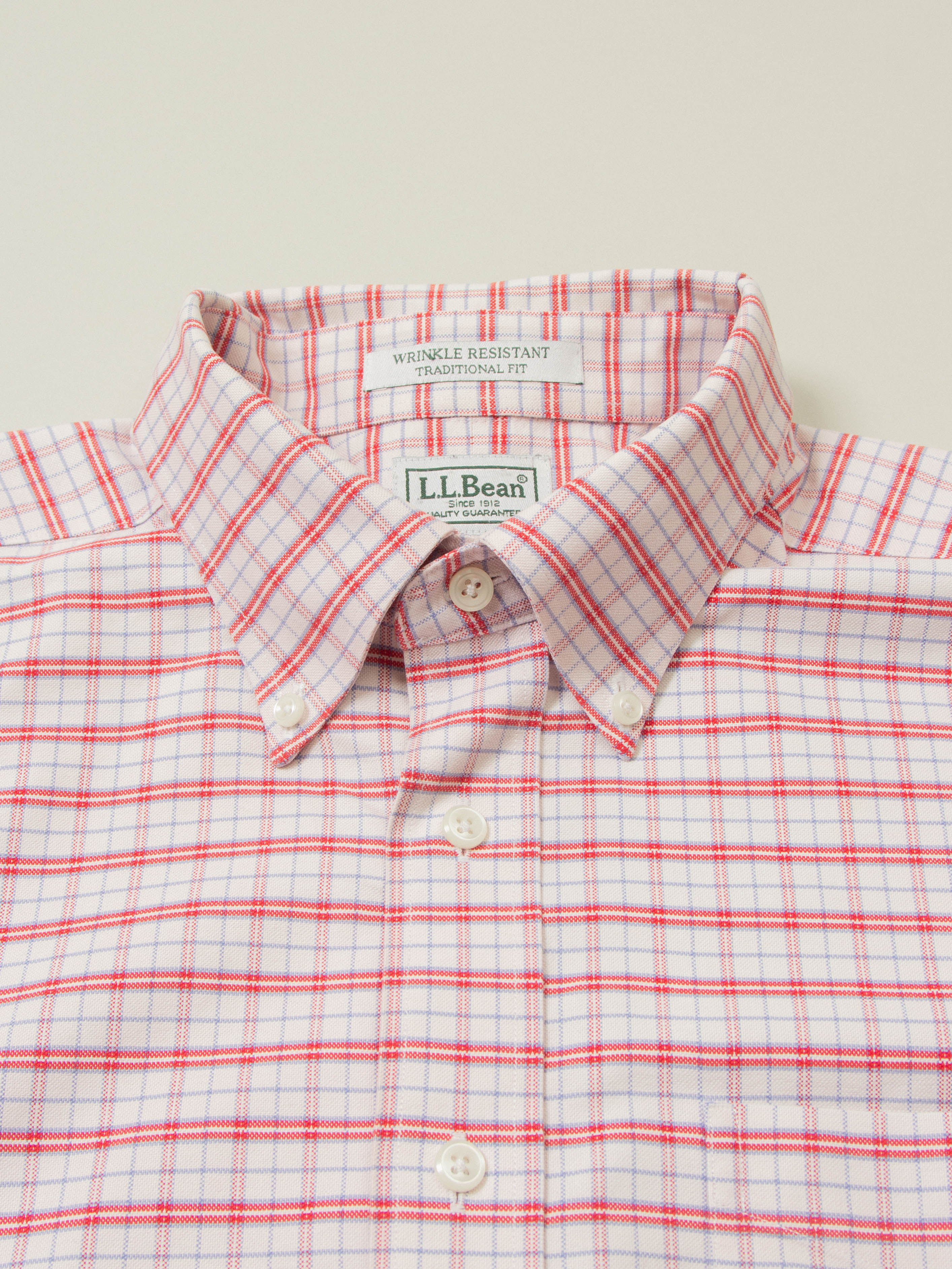Vtg 1990s Checkered L.L.Bean Shirt (XXL) - Image 3