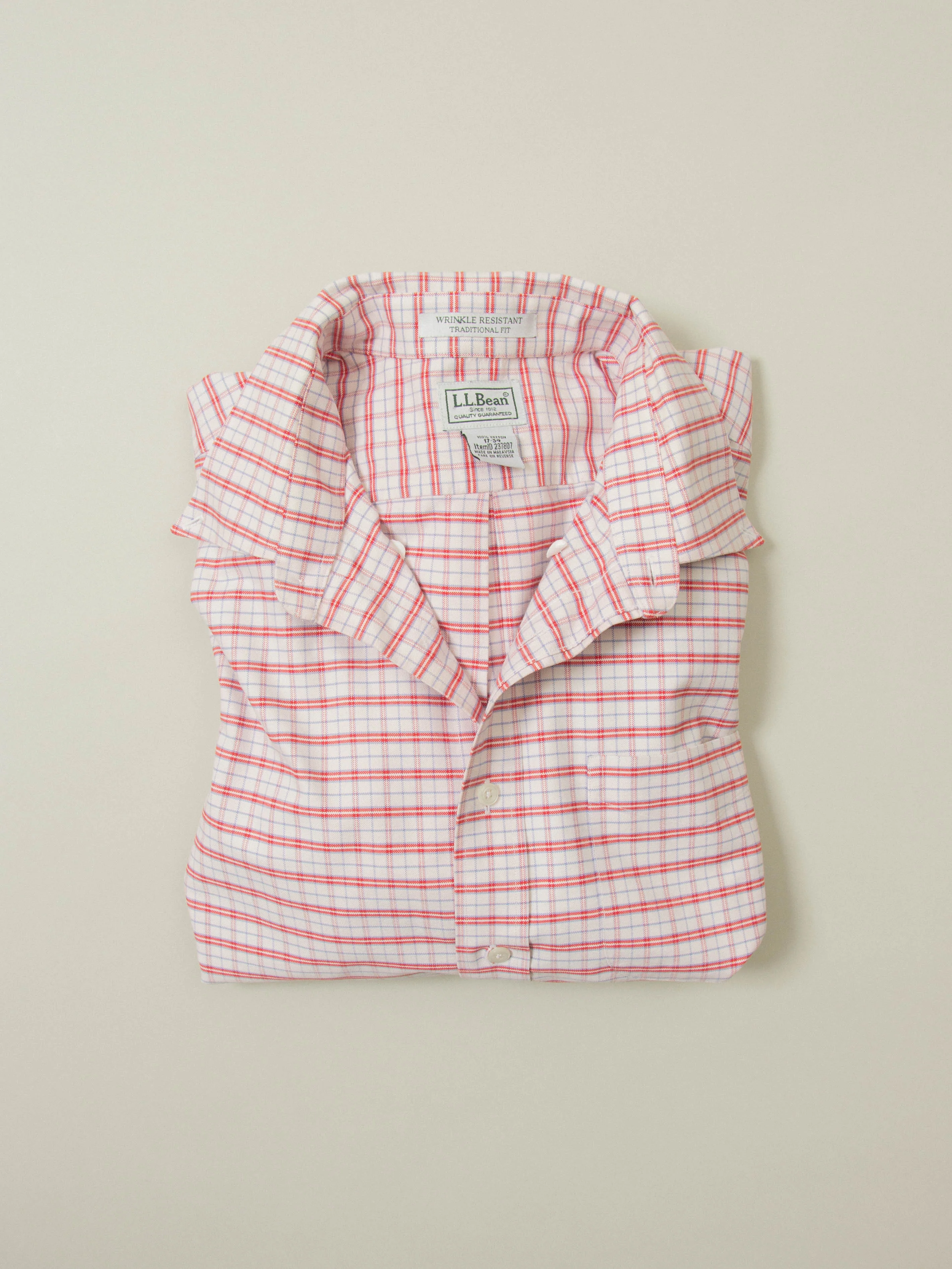 Vtg 1990s Checkered L.L.Bean Shirt (XXL) - Image 6