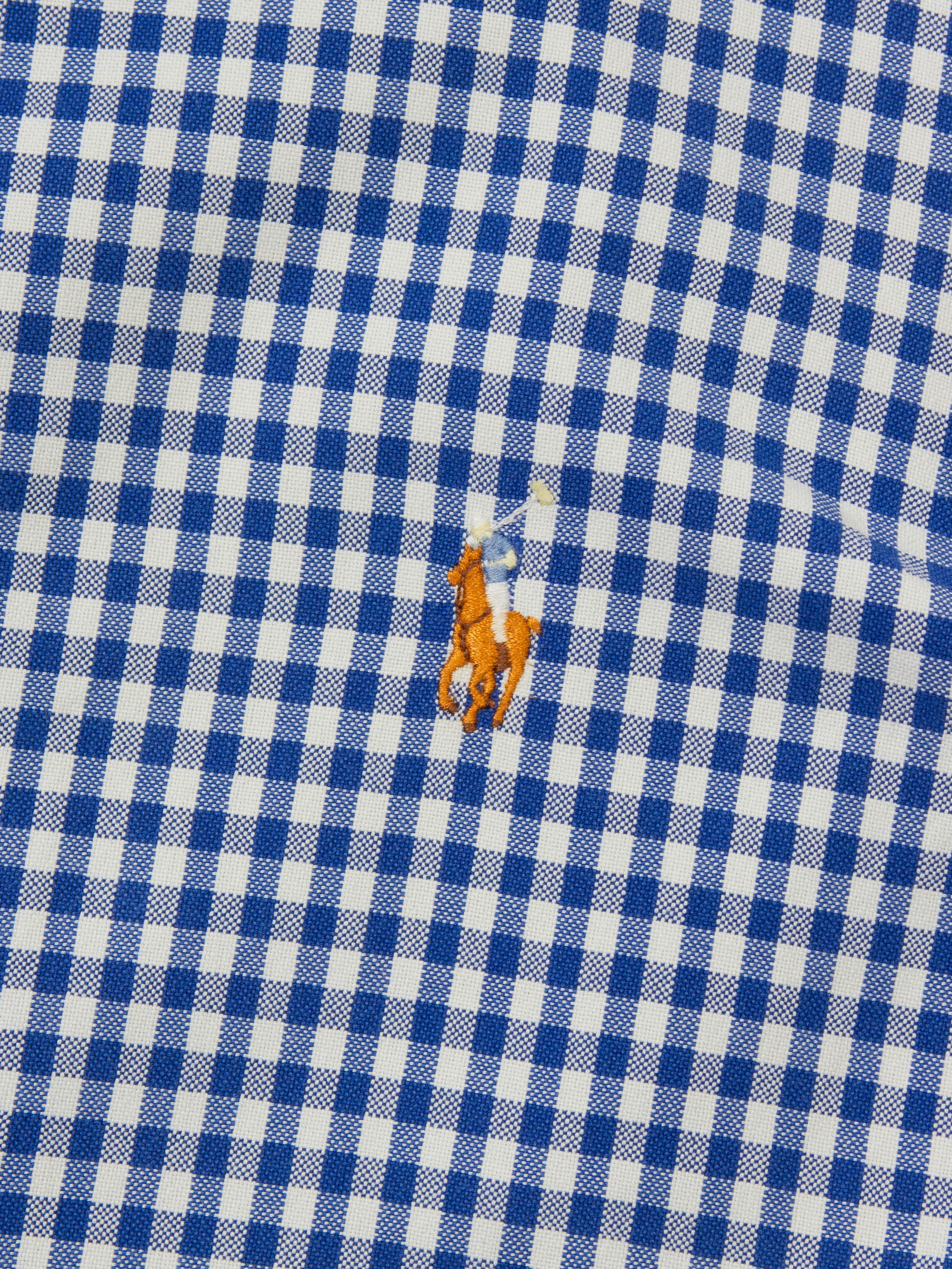 Vtg 1990s Checkered Ralph Lauren Shirt (XL) - Image 2