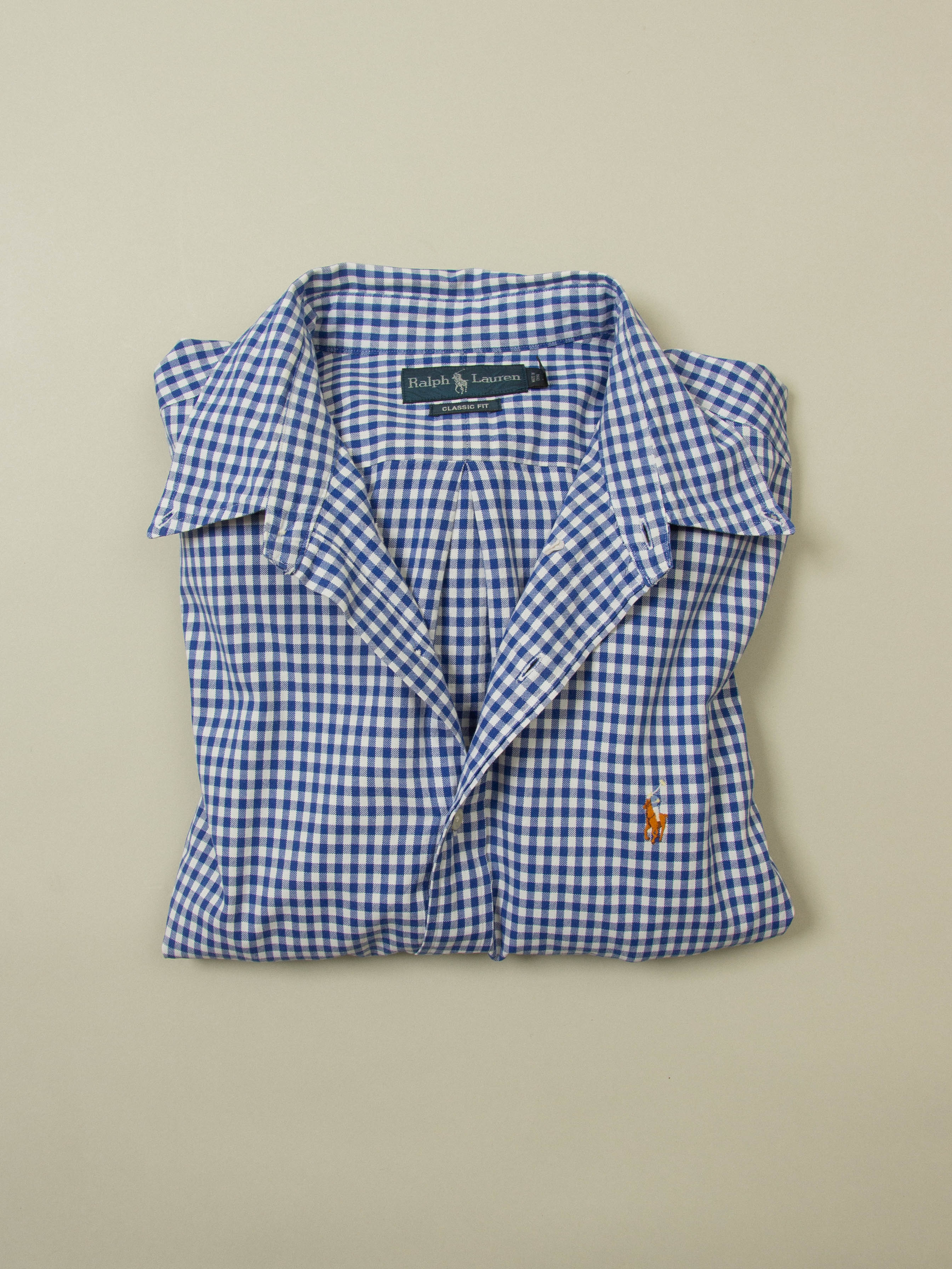 Vtg 1990s Checkered Ralph Lauren Shirt (XL) - Image 6
