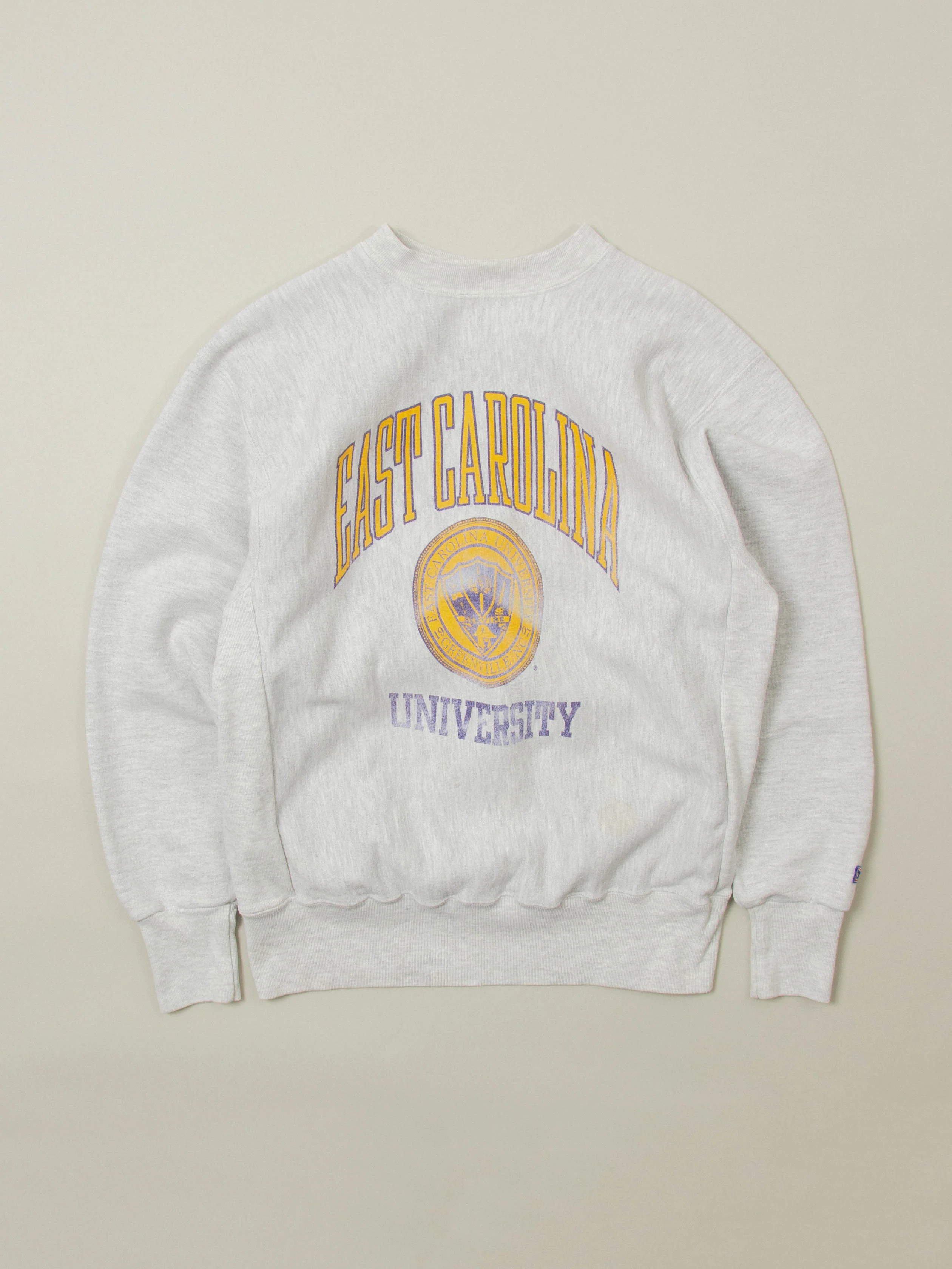Vtg 1990s East Carolina University Heavyweight Sweatshirt - Made in USA (L)