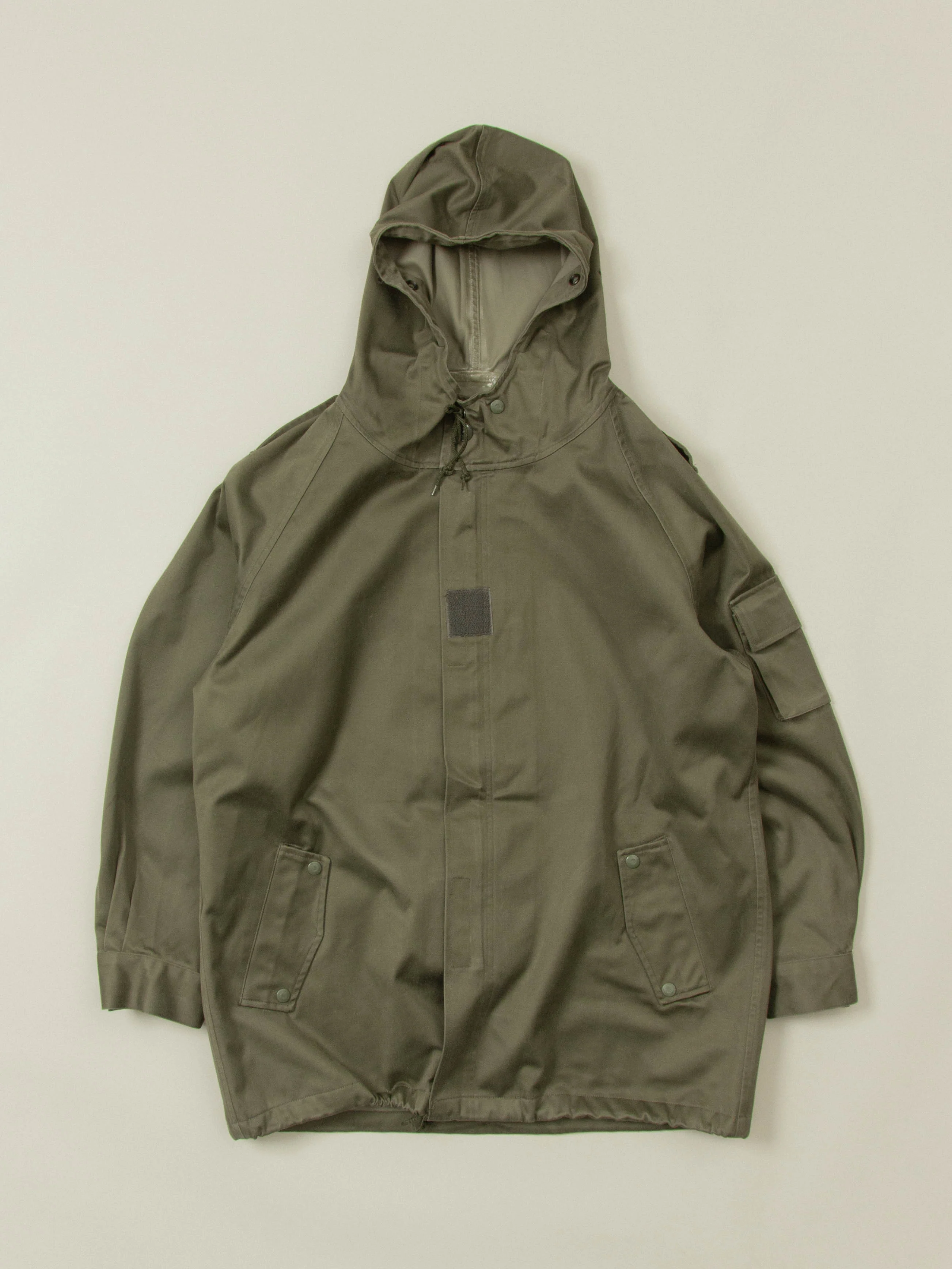 Vtg 1990s French Army Rain Coat