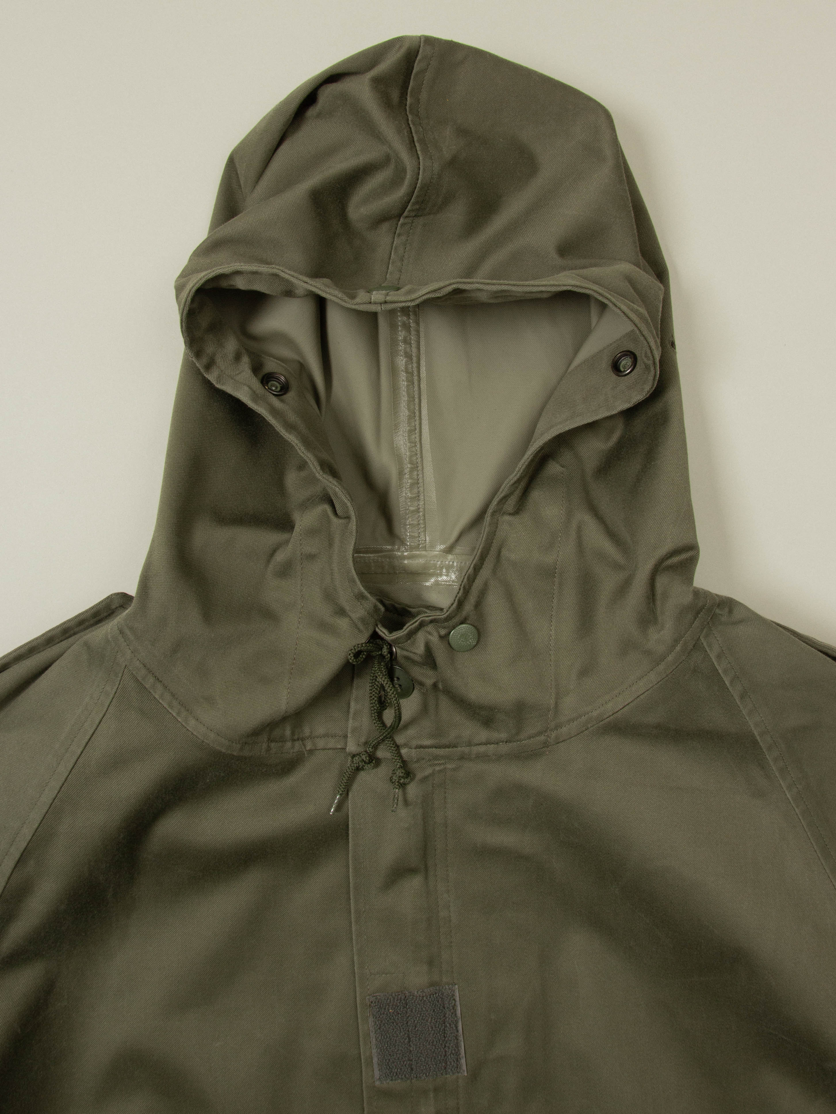 Vtg 1990s French Army Rain Coat - Image 2