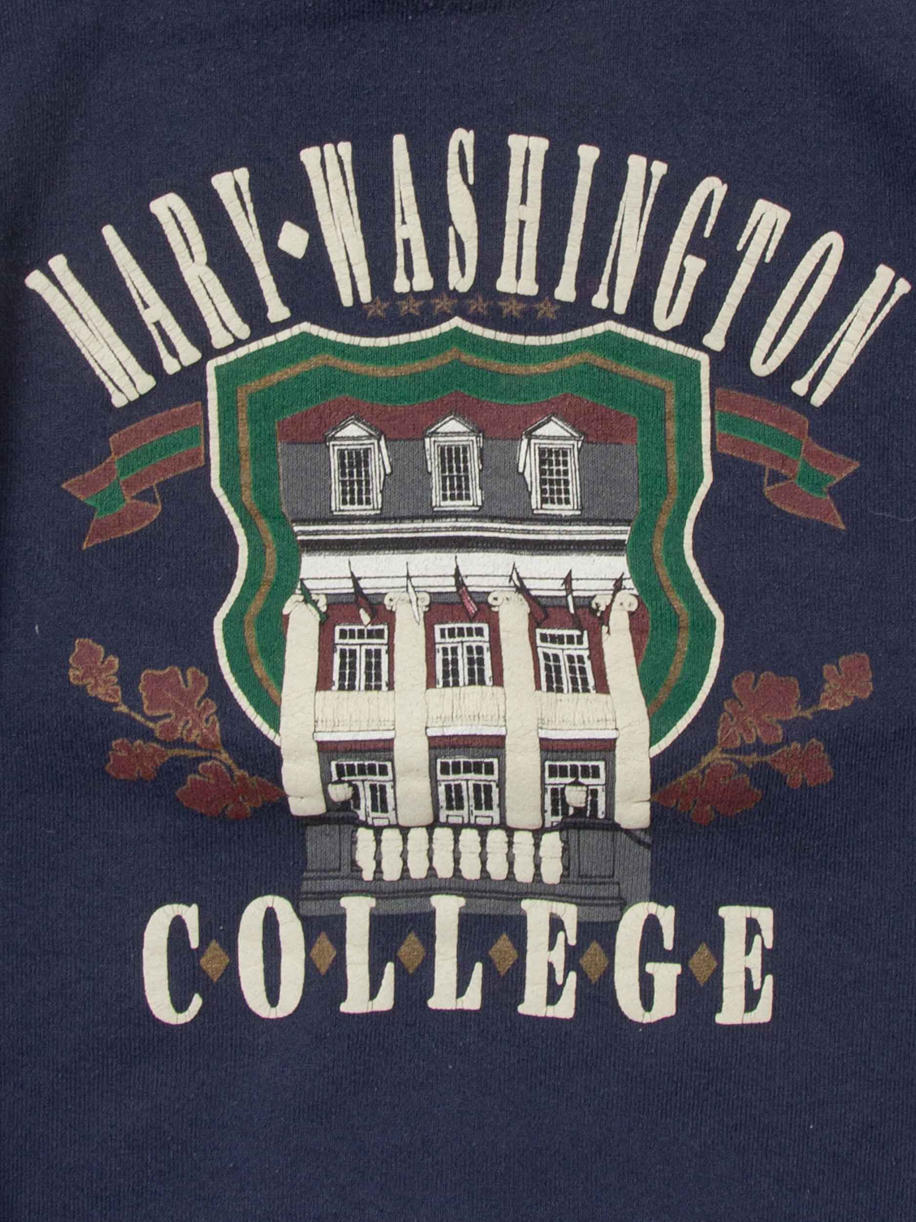 Vtg 1990s Fruit of the Loom College Sweatshirt – Made in USA (S) - Image 4