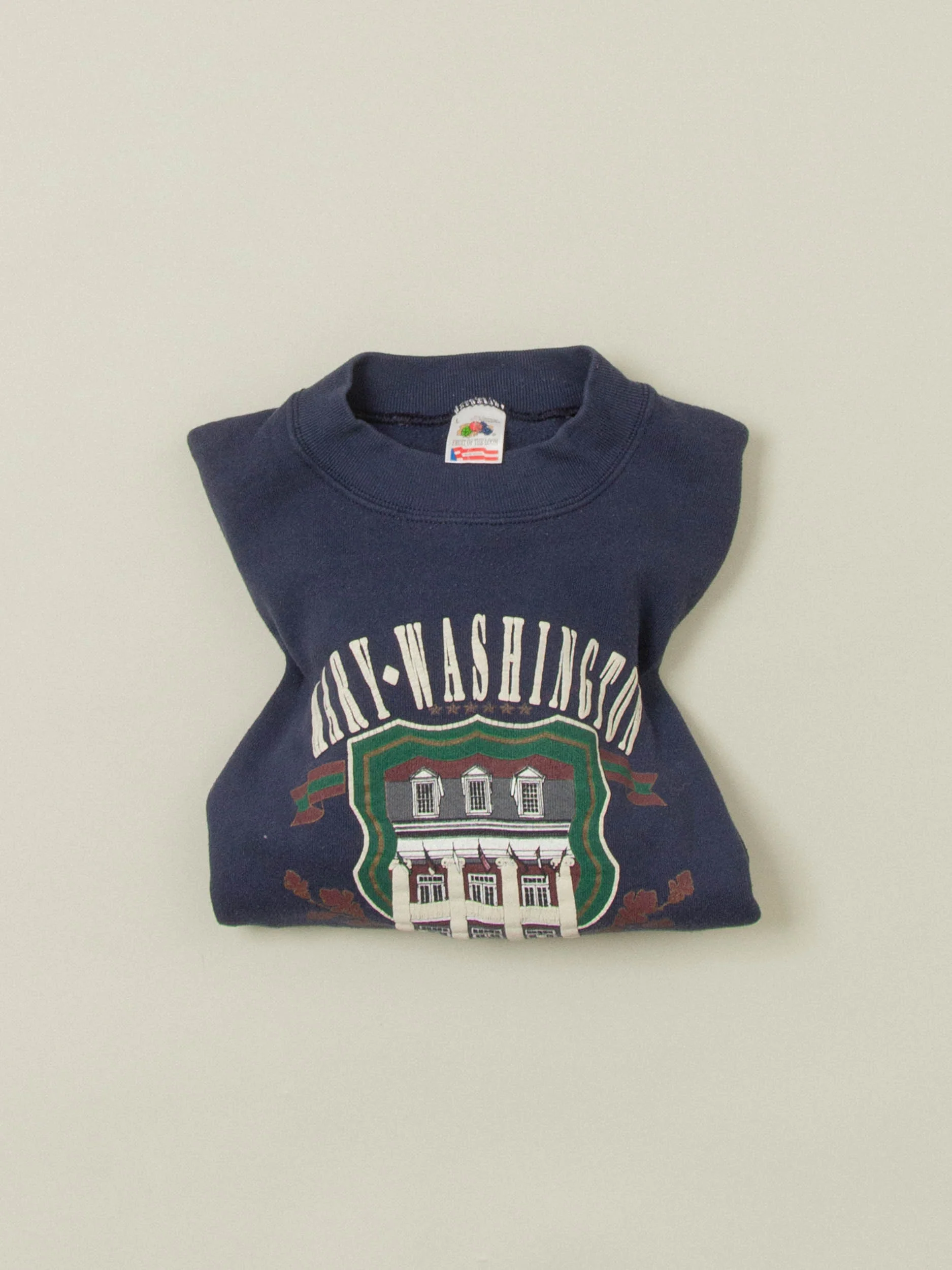 Vtg 1990s Fruit of the Loom College Sweatshirt – Made in USA (S) - Image 6
