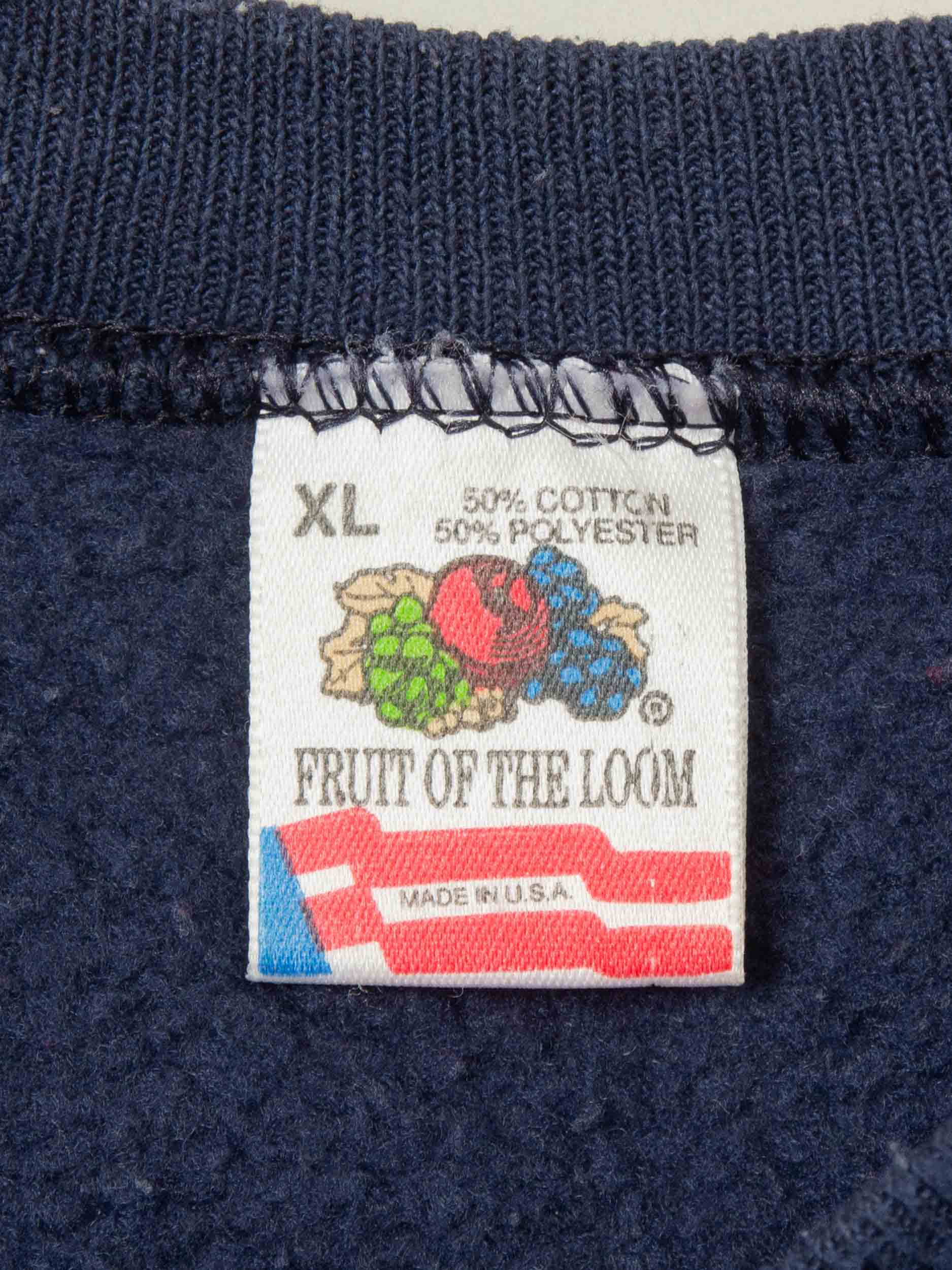 Vtg 1990s Fruit of the Loom Raglan Sweatshirt – Made in USA (XL) - Image 4