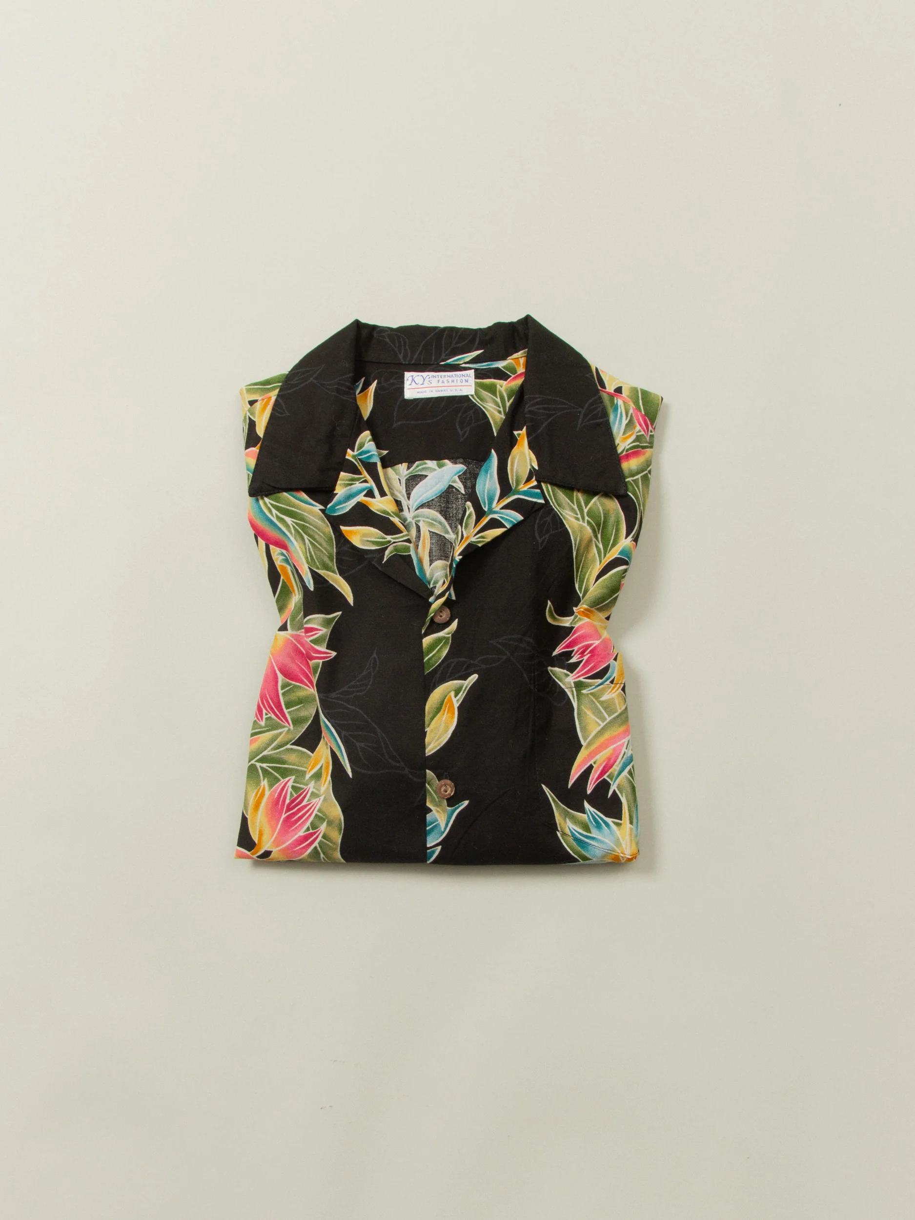 Vtg 1990s Hawaiian Shirt - Made in Hawaii (M) - Image 6