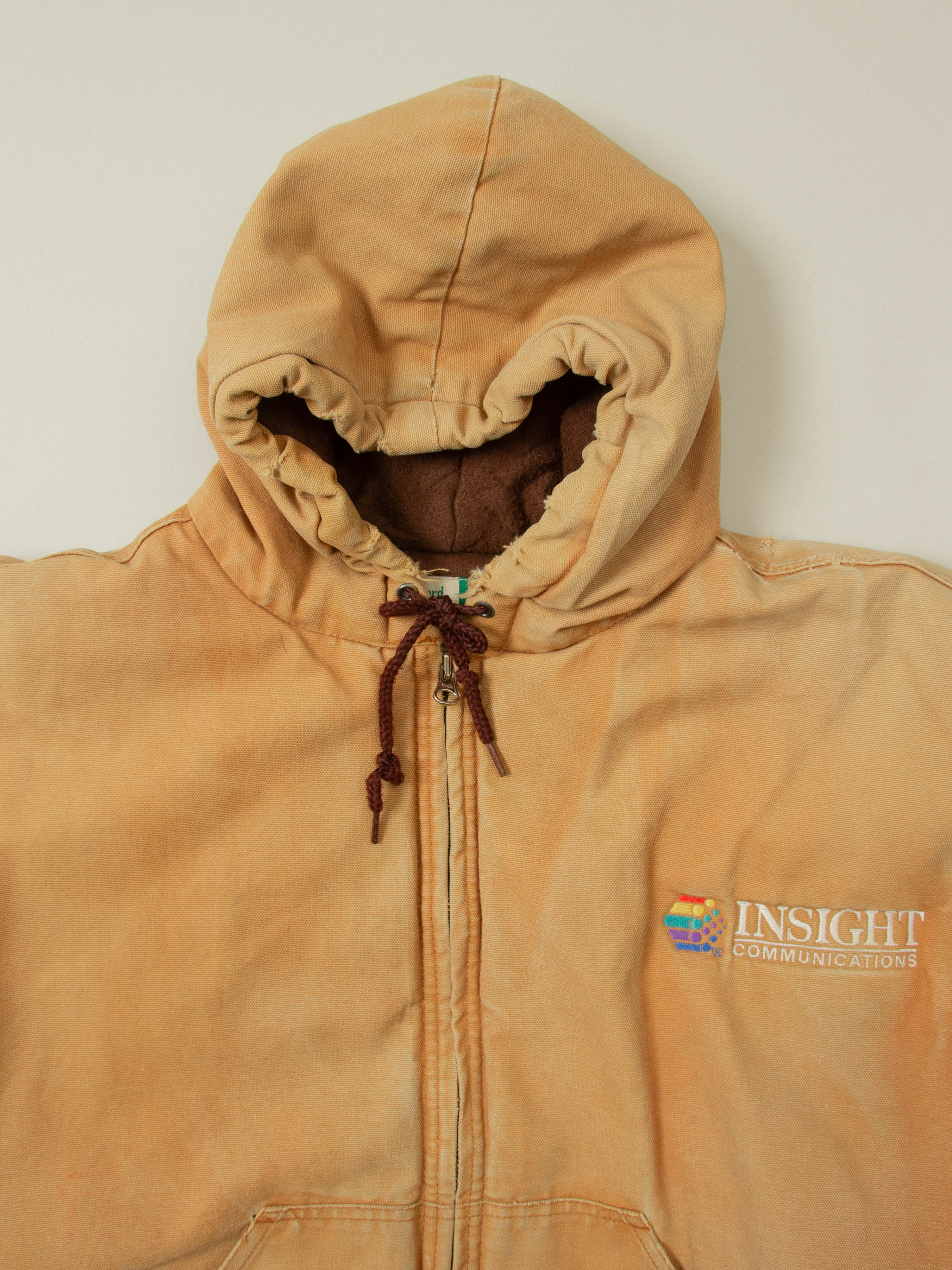 Vtg 1990s Hooded Canvas Workwear Jacket (XL) - Image 2