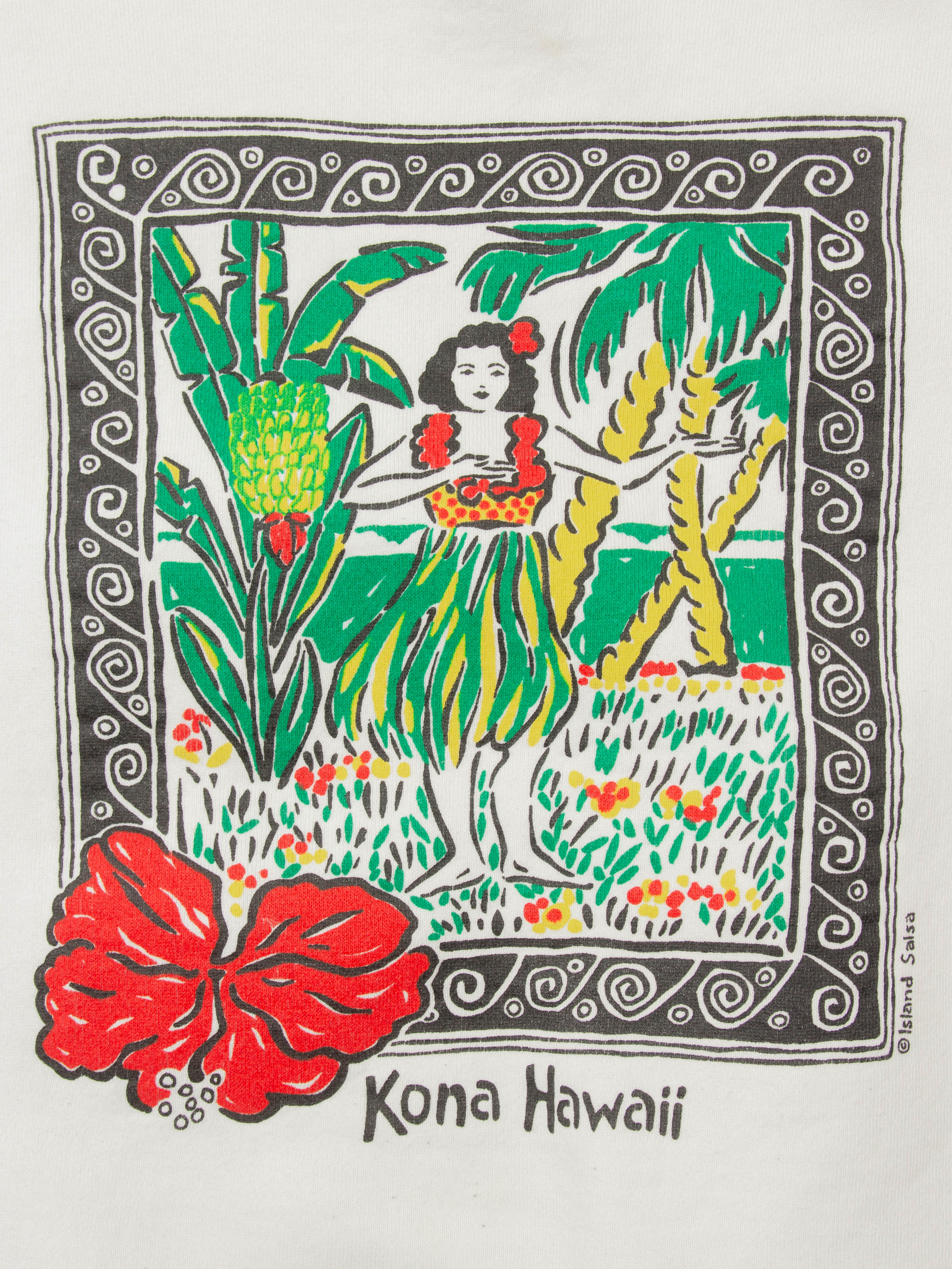 Vtg 1990s Jerzees 'Kona Hawaii' Sweatshirt - Made in USA (S) - Image 2