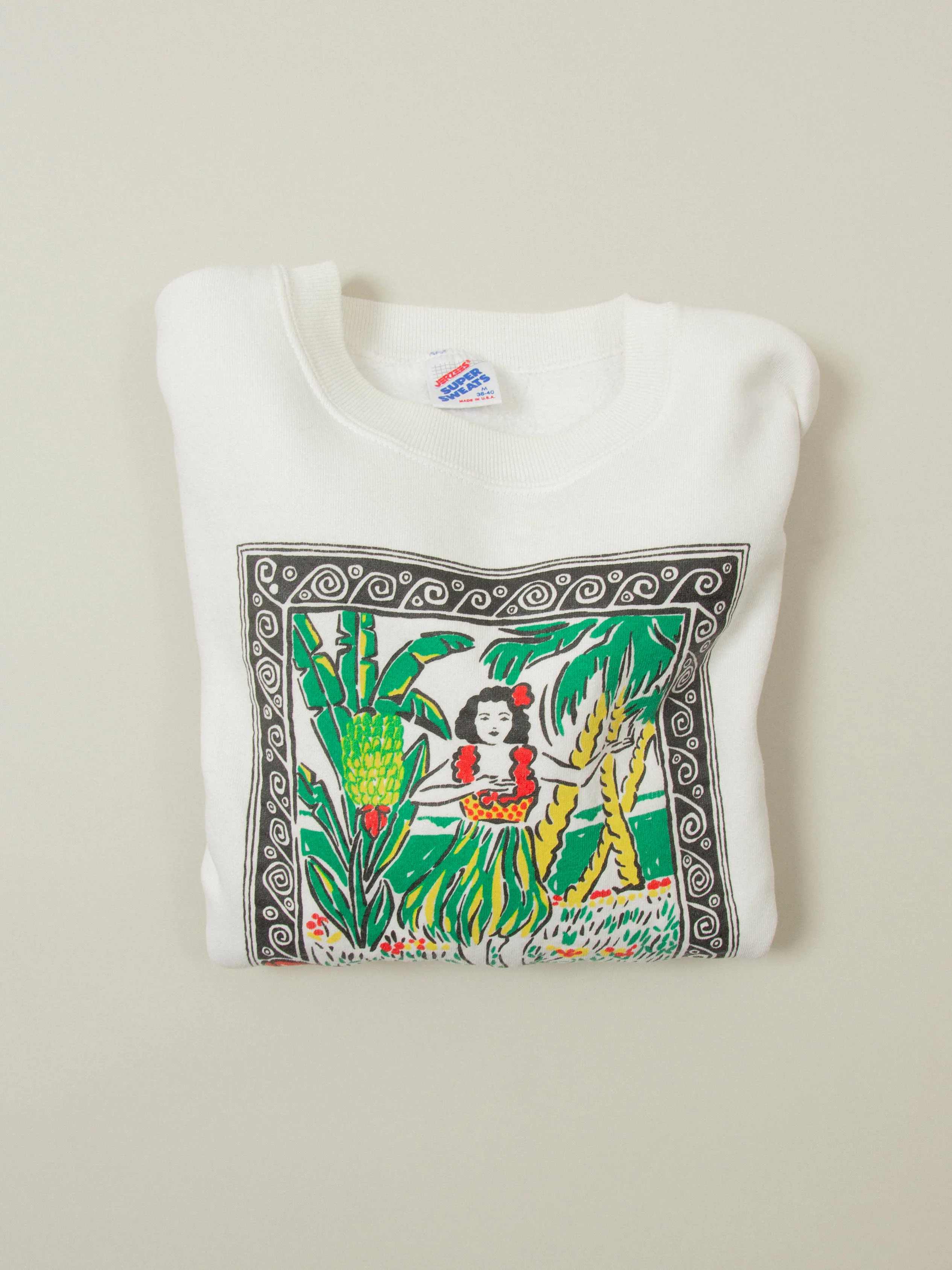 Vtg 1990s Jerzees 'Kona Hawaii' Sweatshirt - Made in USA (S) - Image 5