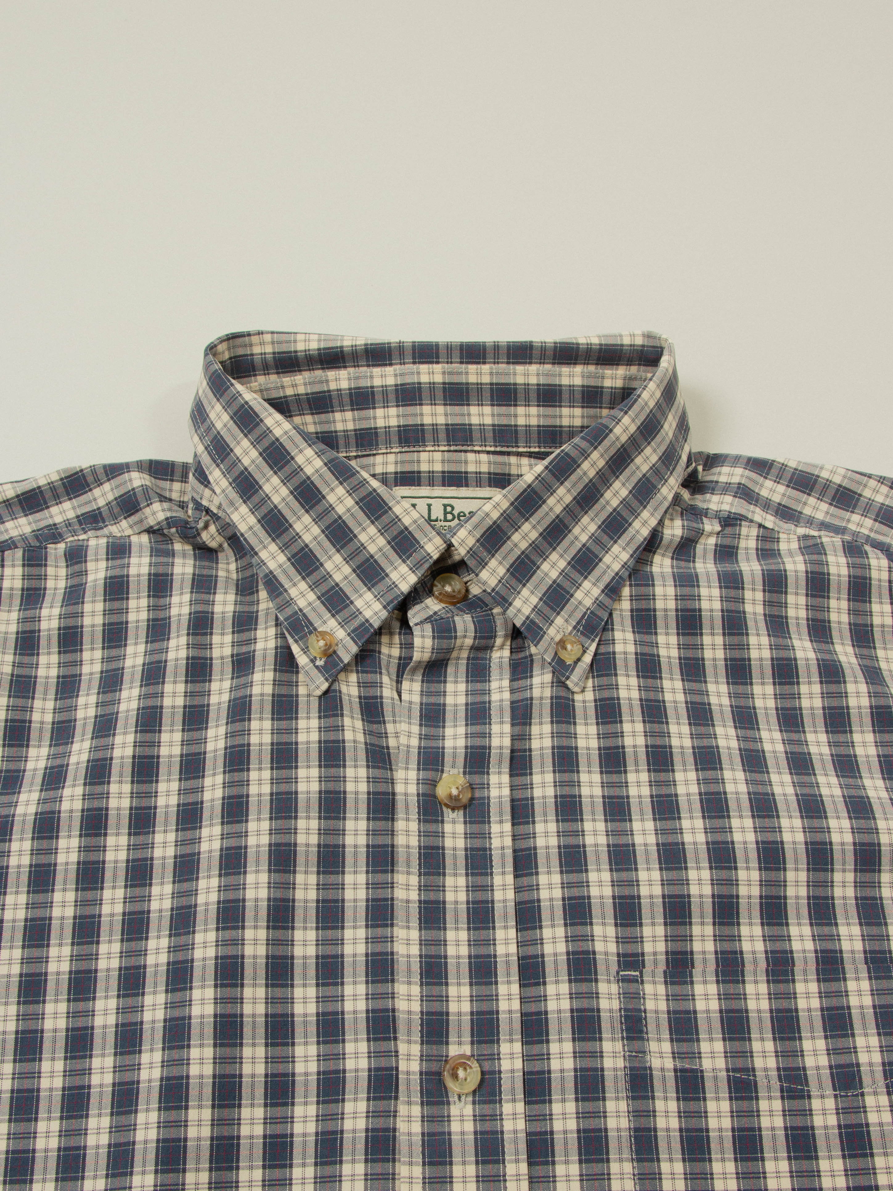 Vtg 1990s L.L.Bean Button Down Shirt (L) - Image 2