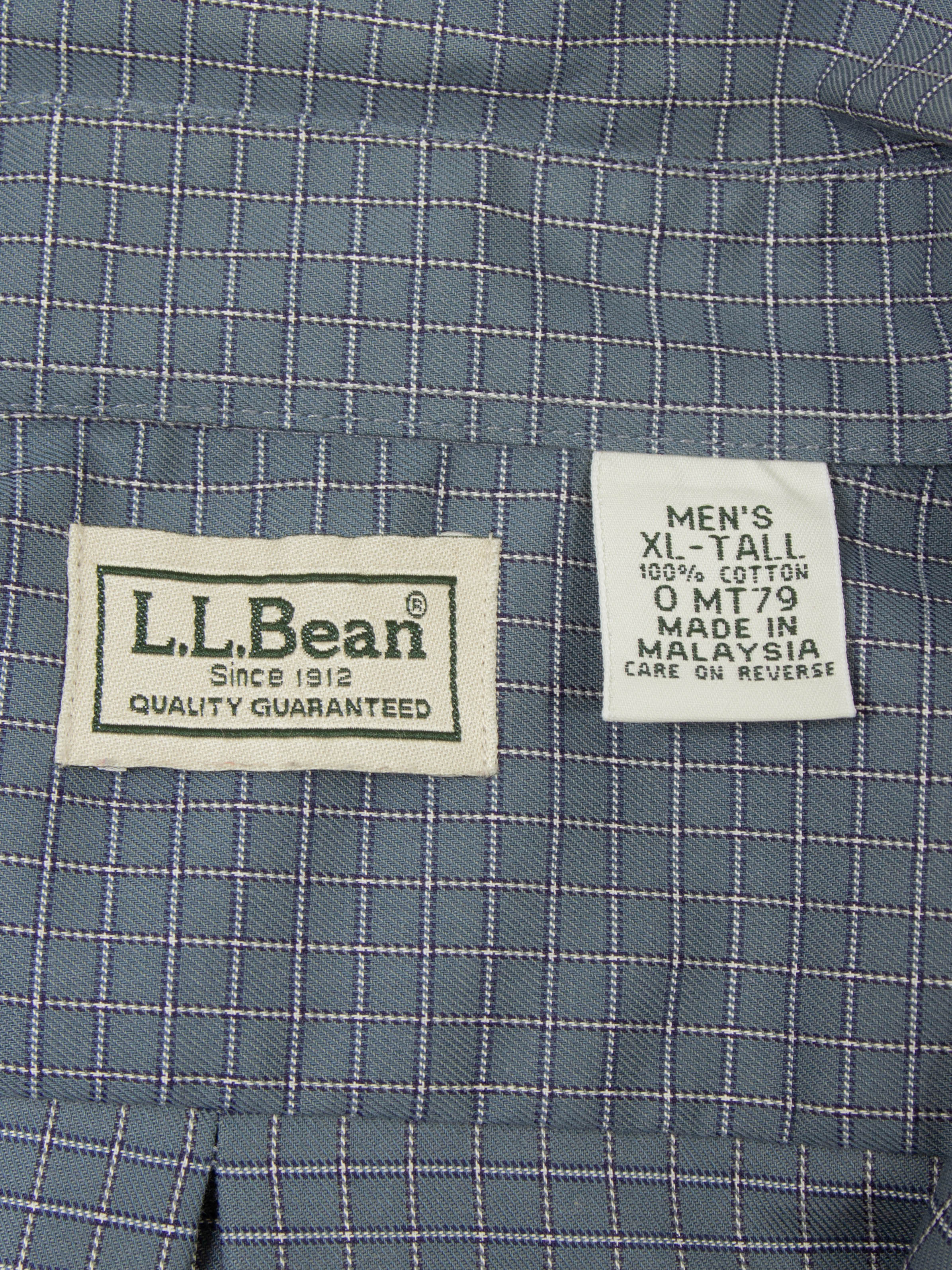 Vtg 1990s L.L.Bean Button Down Shirt (XL) - Image 3