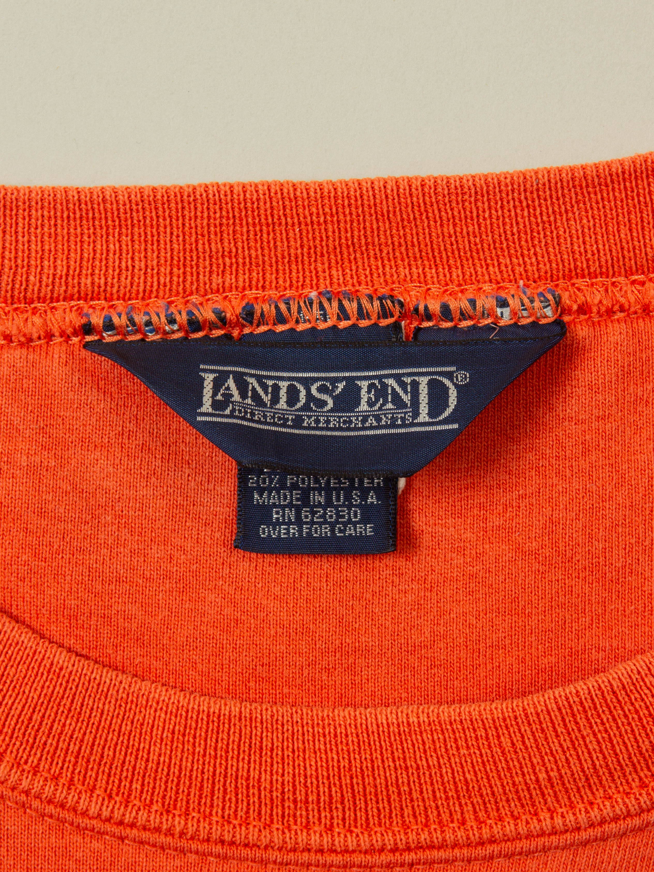 Vtg 1990s Land's End Blank Sweatshirt - Made in USA (L) - Image 4