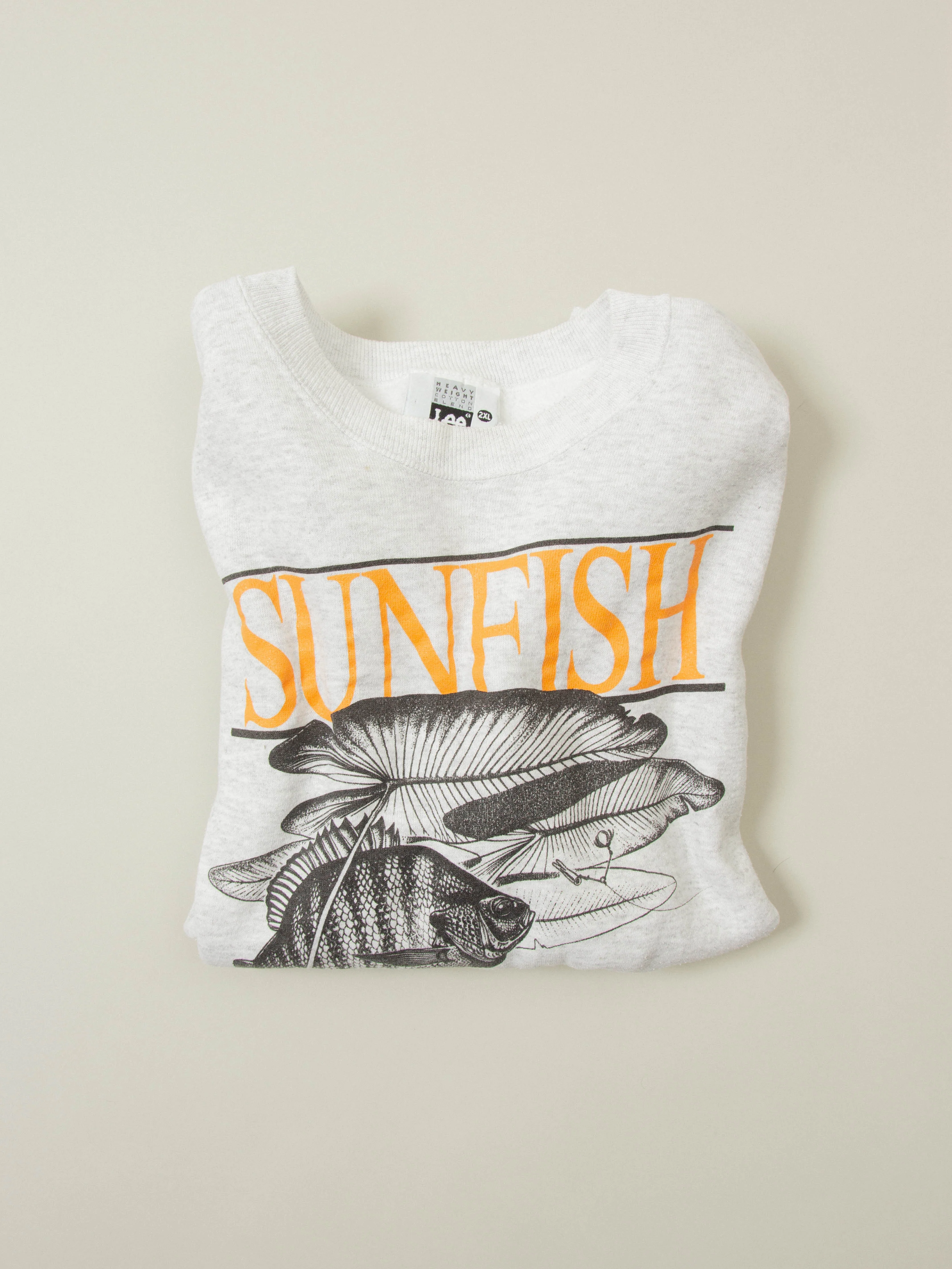 Vtg 1990s Lee Sunfish Graphic Sweatshirt - Made in USA (XXL) - Image 6
