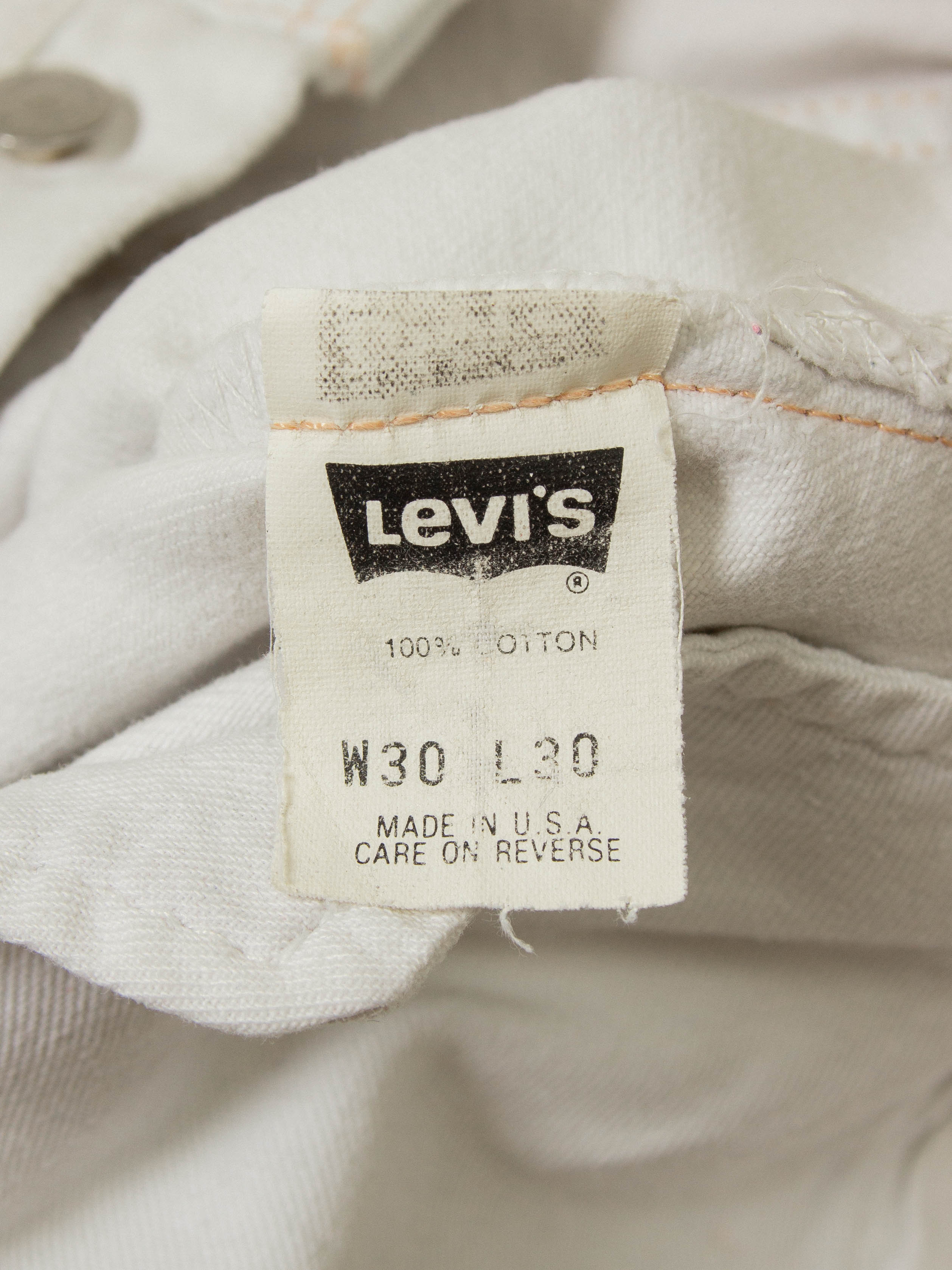 Vtg 1990s Levis 501 Jeans - Made in USA (30x27) - Image 5