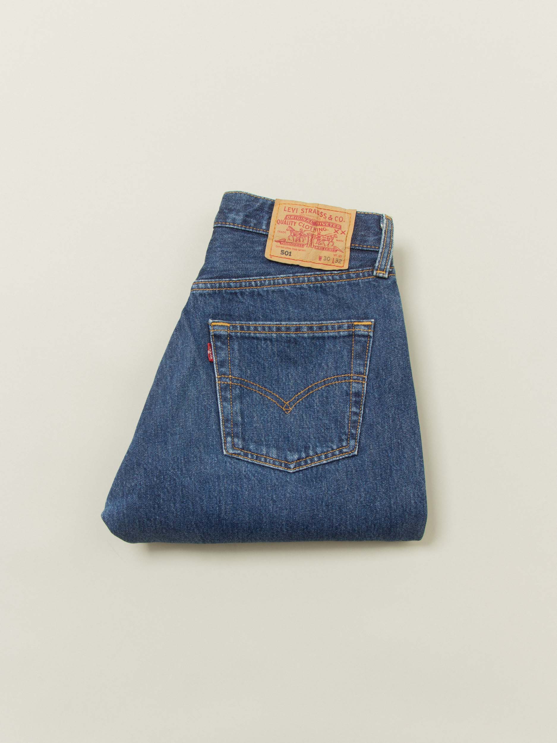 Vtg 1990s Levi's 501 Jeans (28x32) - Image 7