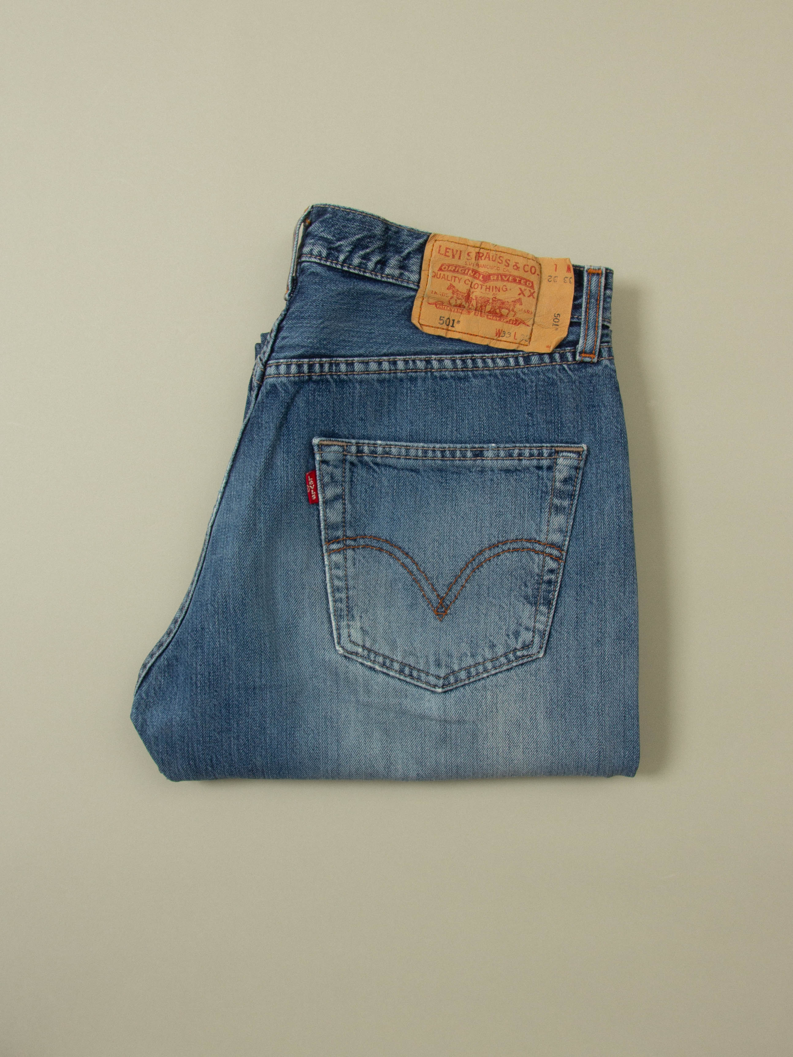 Vtg 1990s Levi's 501 Jeans (32x32) - Image 6