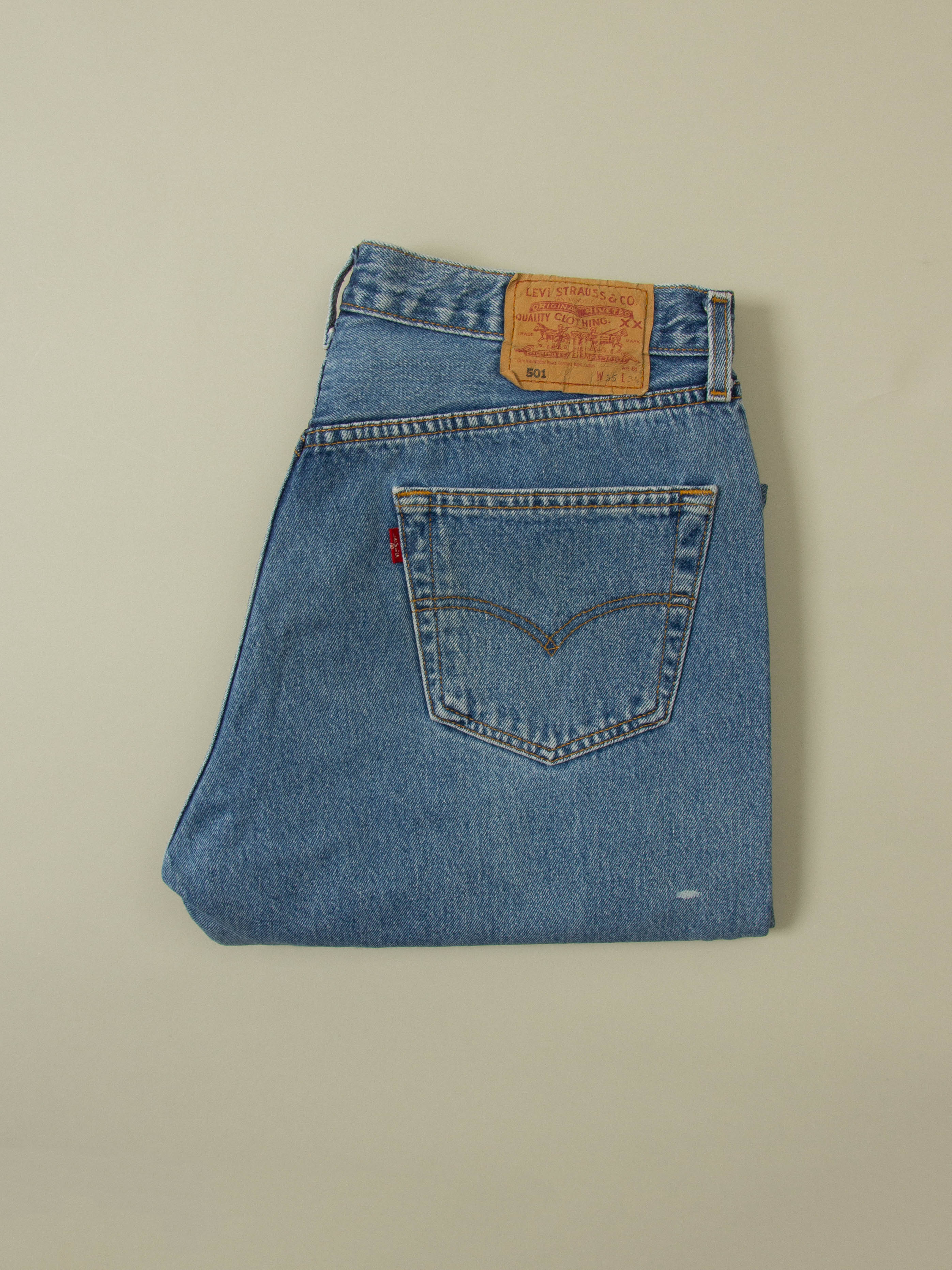 Vtg 1990s Levi's 501 Jeans (34x33) - Image 6