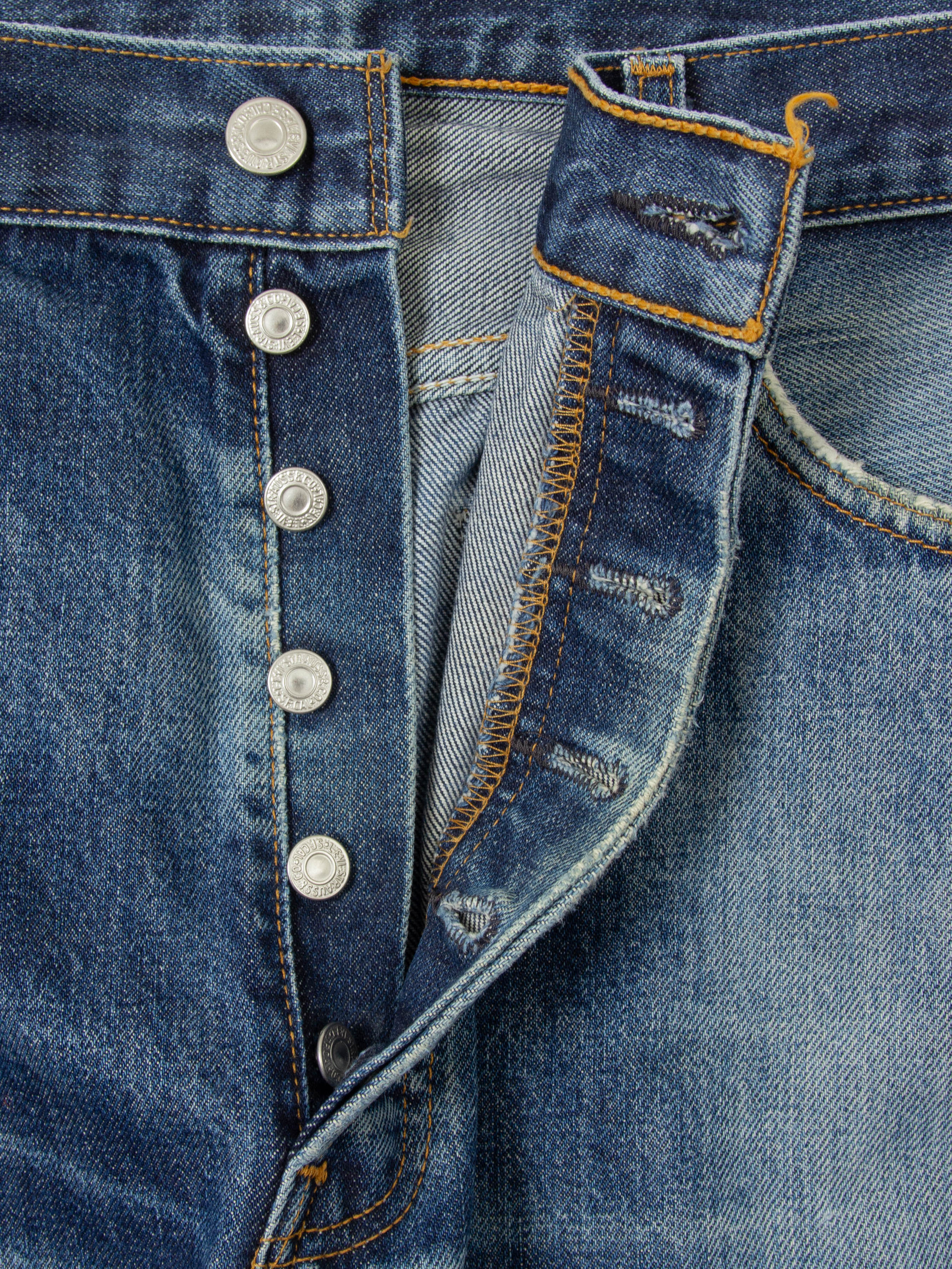 Vtg 1990s Levi's 501 Jeans (36x33) - Image 4
