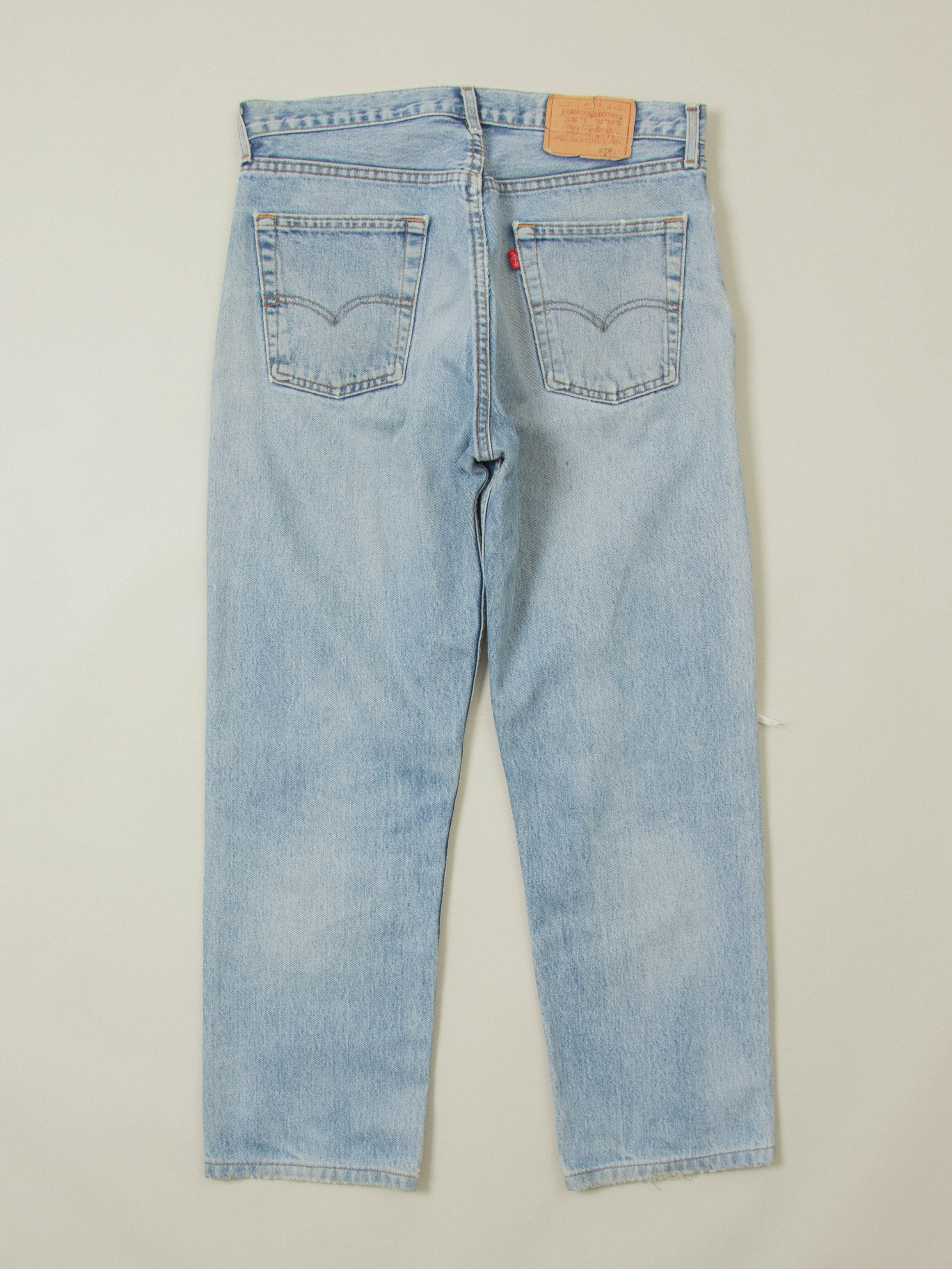 Vtg 1990s Levi's 501 Jeans - Made in France (34x30) - Image 2