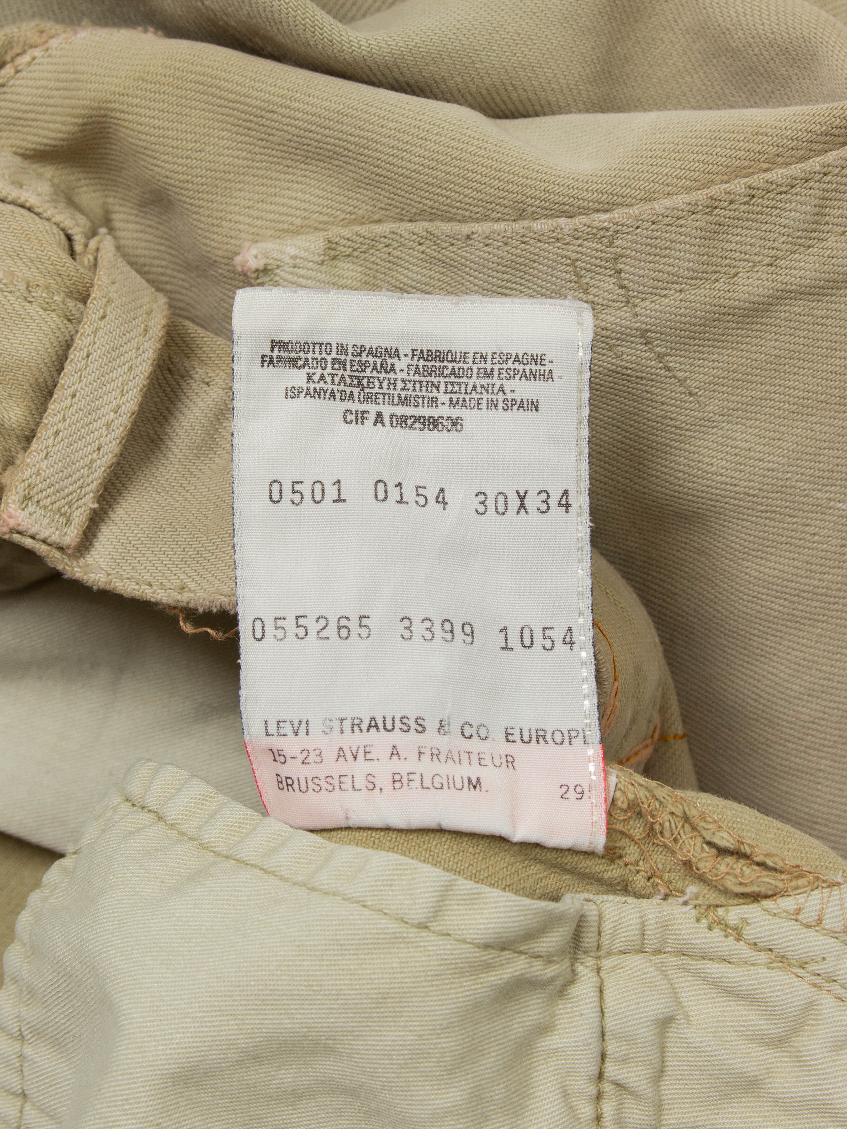 Vtg 1990s Levi's 501 Jeans - Made in Spain (30x33) - Image 5