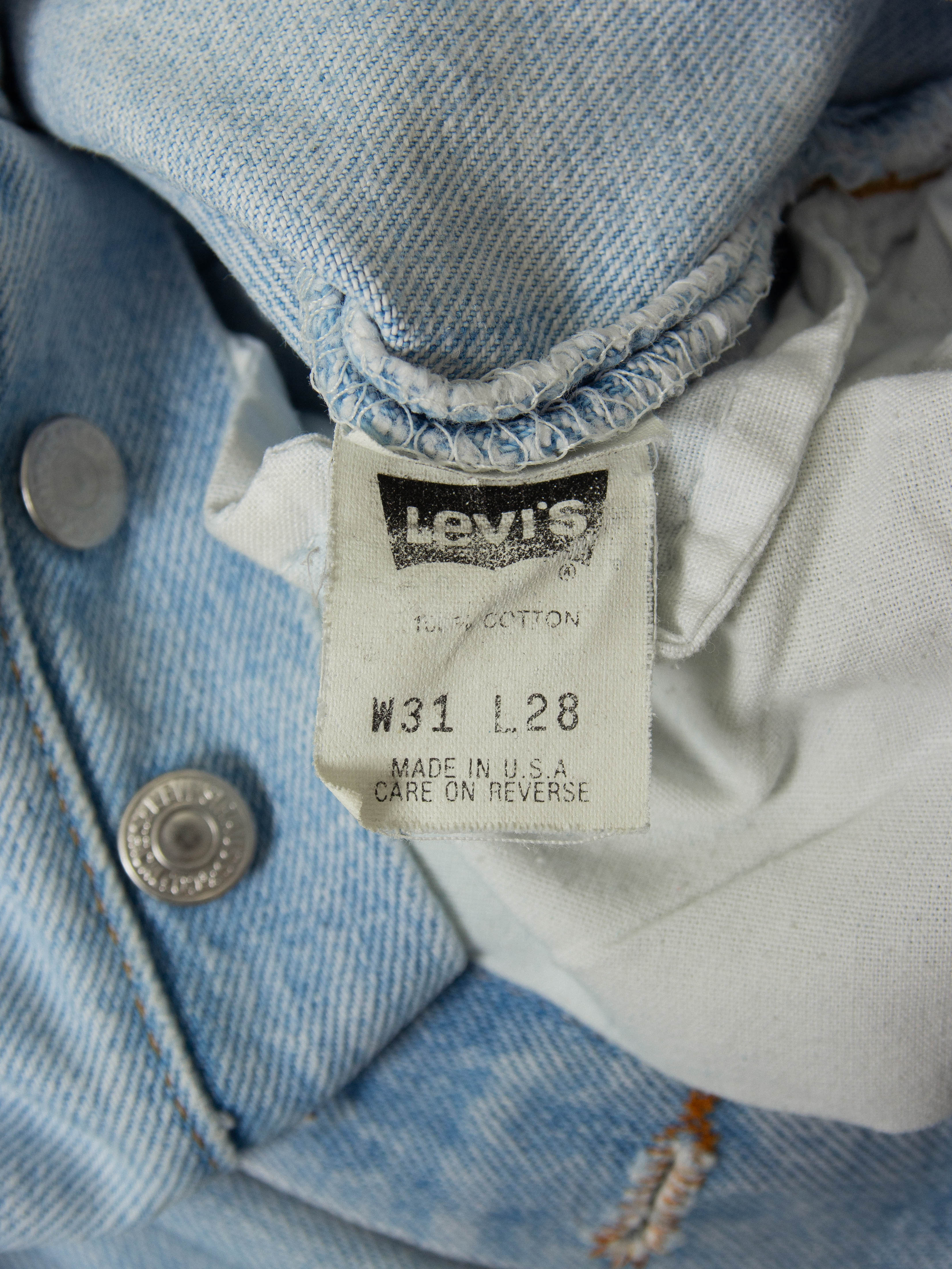 Vtg 1990s Levi's 501 Jeans - Made in USA (30x28) - Image 4
