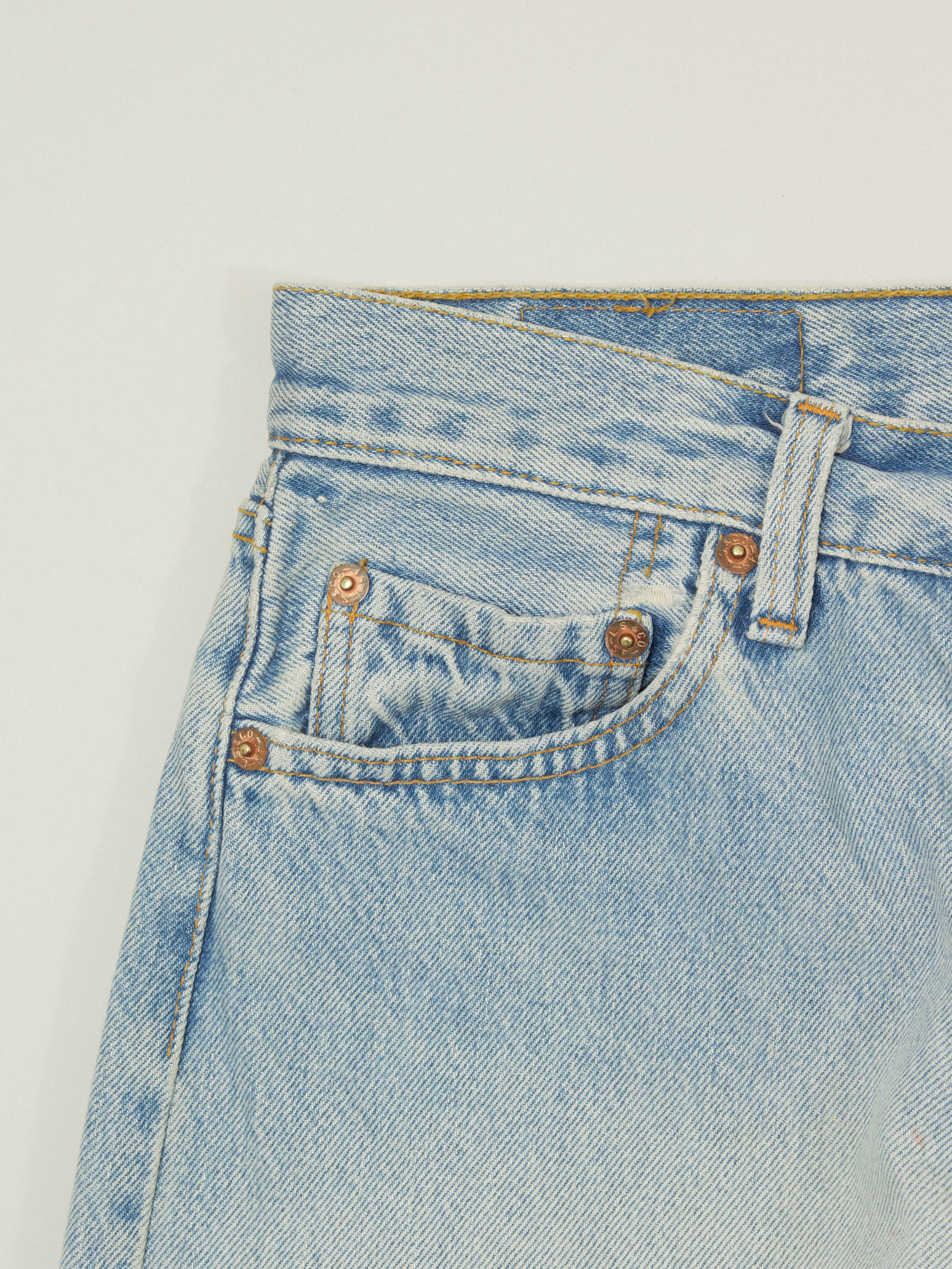 Vtg 1990s Levi's 501 Jeans - Made in USA (30x33) - Image 3