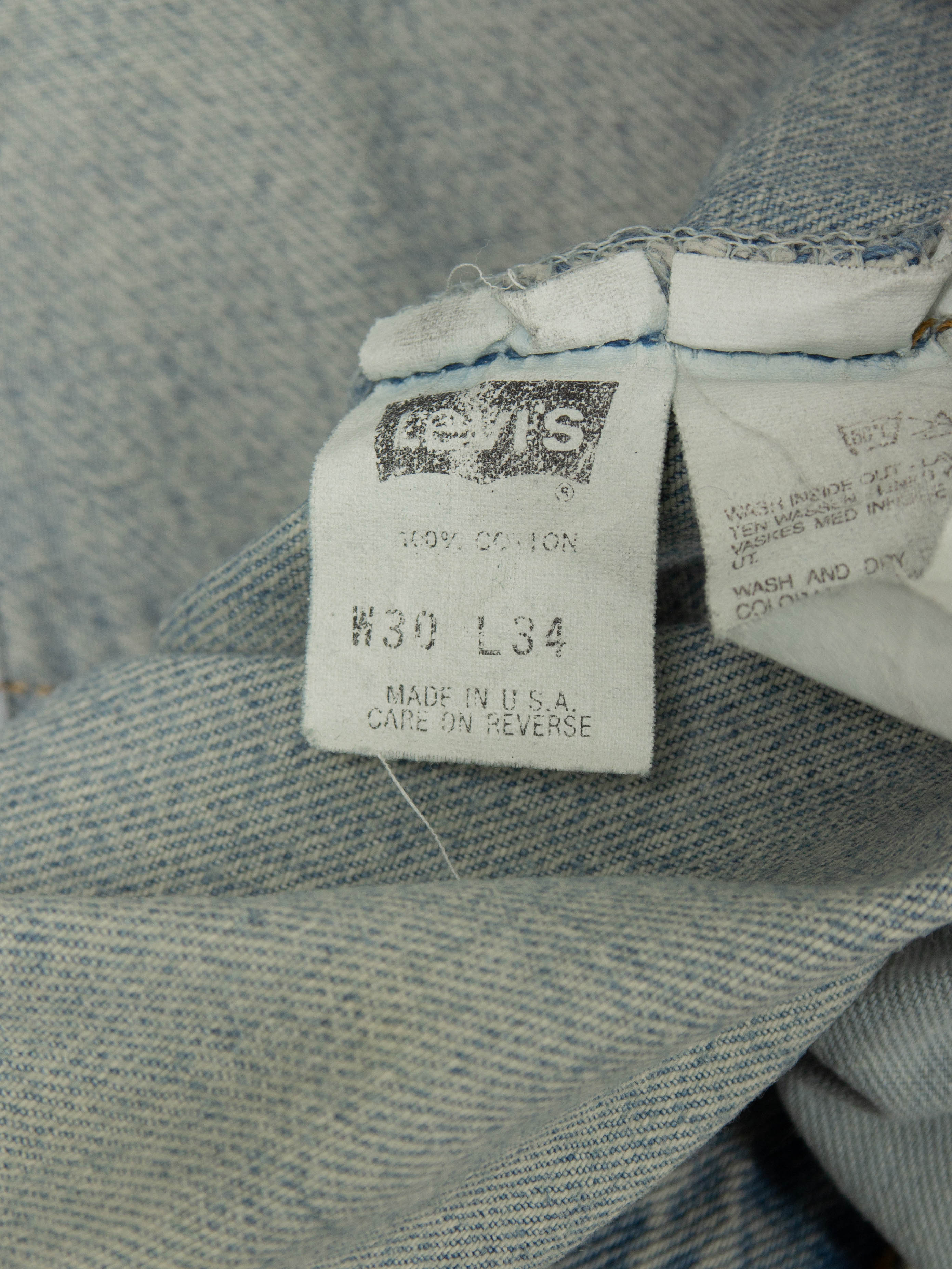 Vtg 1990s Levi's 501 Jeans - Made in USA (30x33) - Image 4