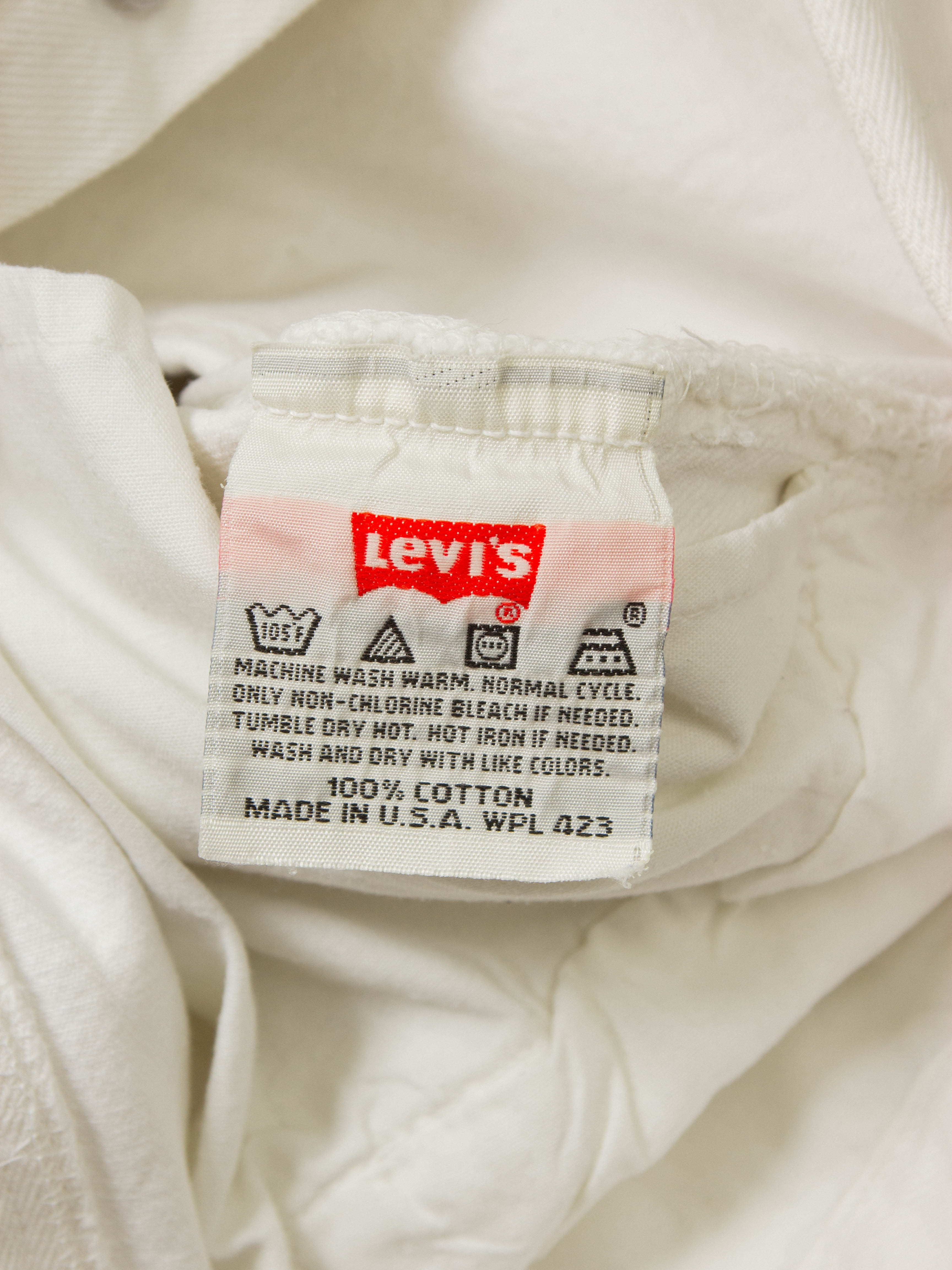 Vtg 1990s Levi's 501 Jeans - Made in USA (32x28) - Image 2
