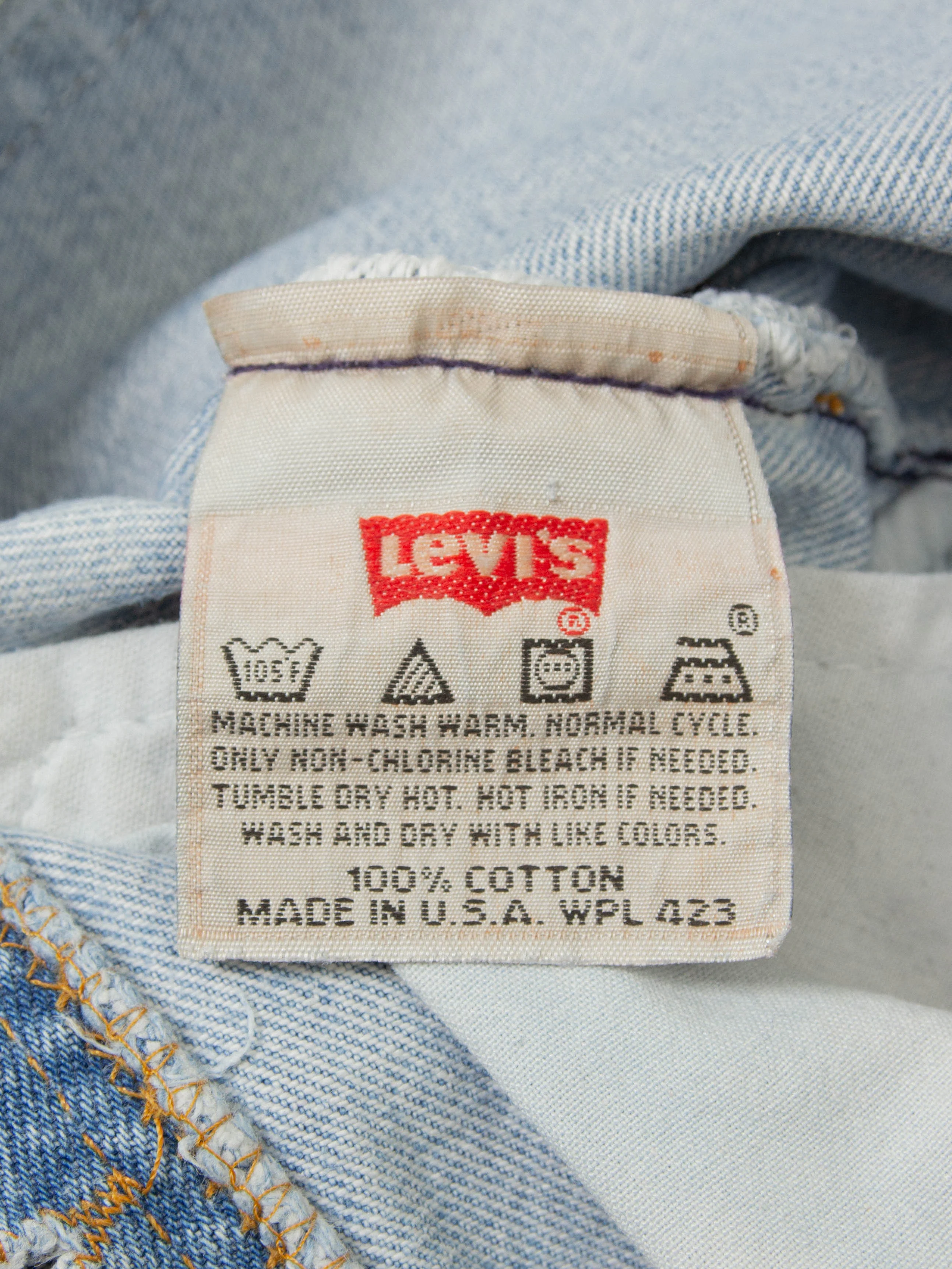 Vtg 1990s Levi's 501 Jeans - Made in USA (34x32) - Image 3