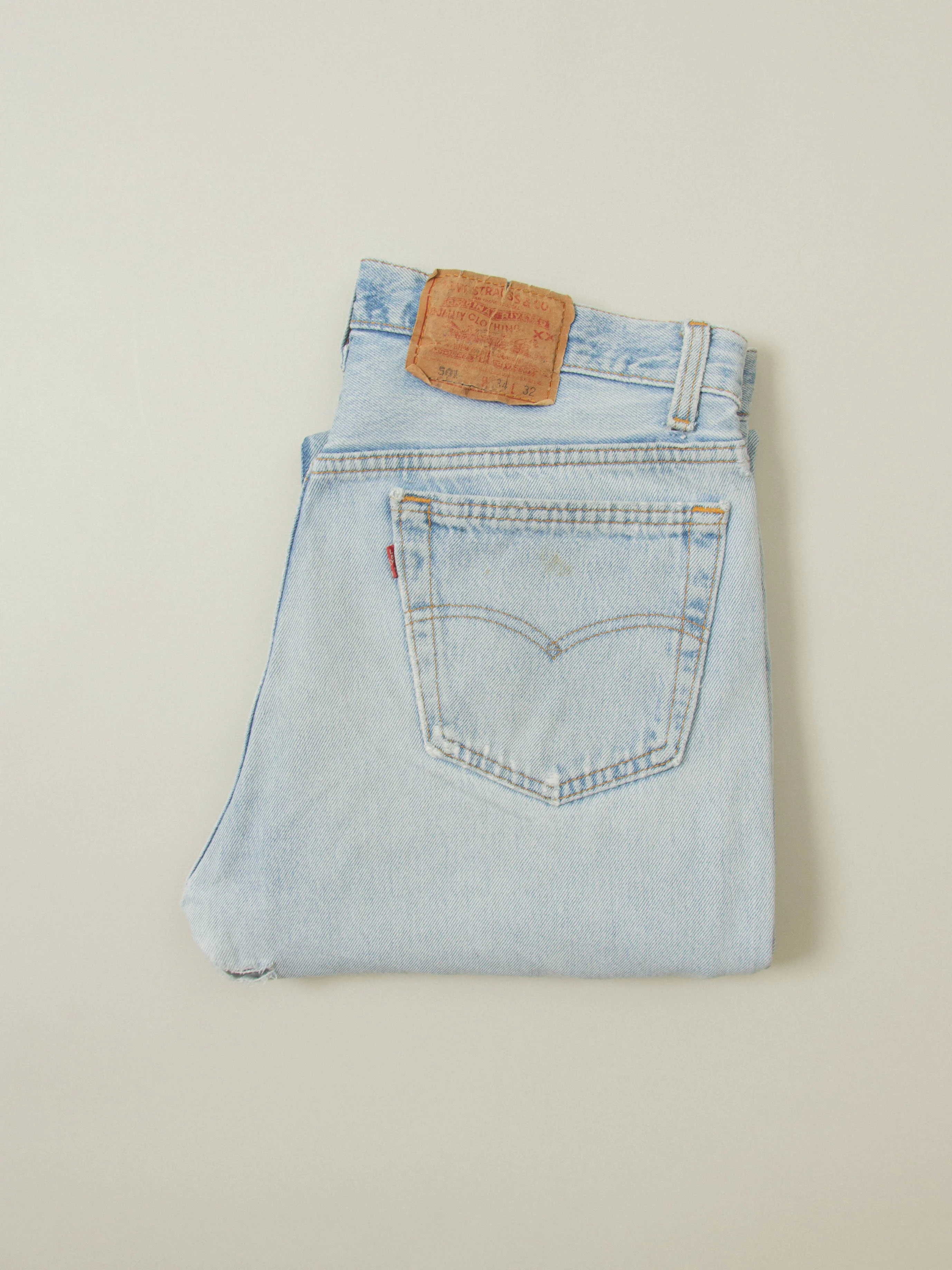 Vtg 1990s Levi's 501 Jeans - Made in USA (34x32) - Image 7