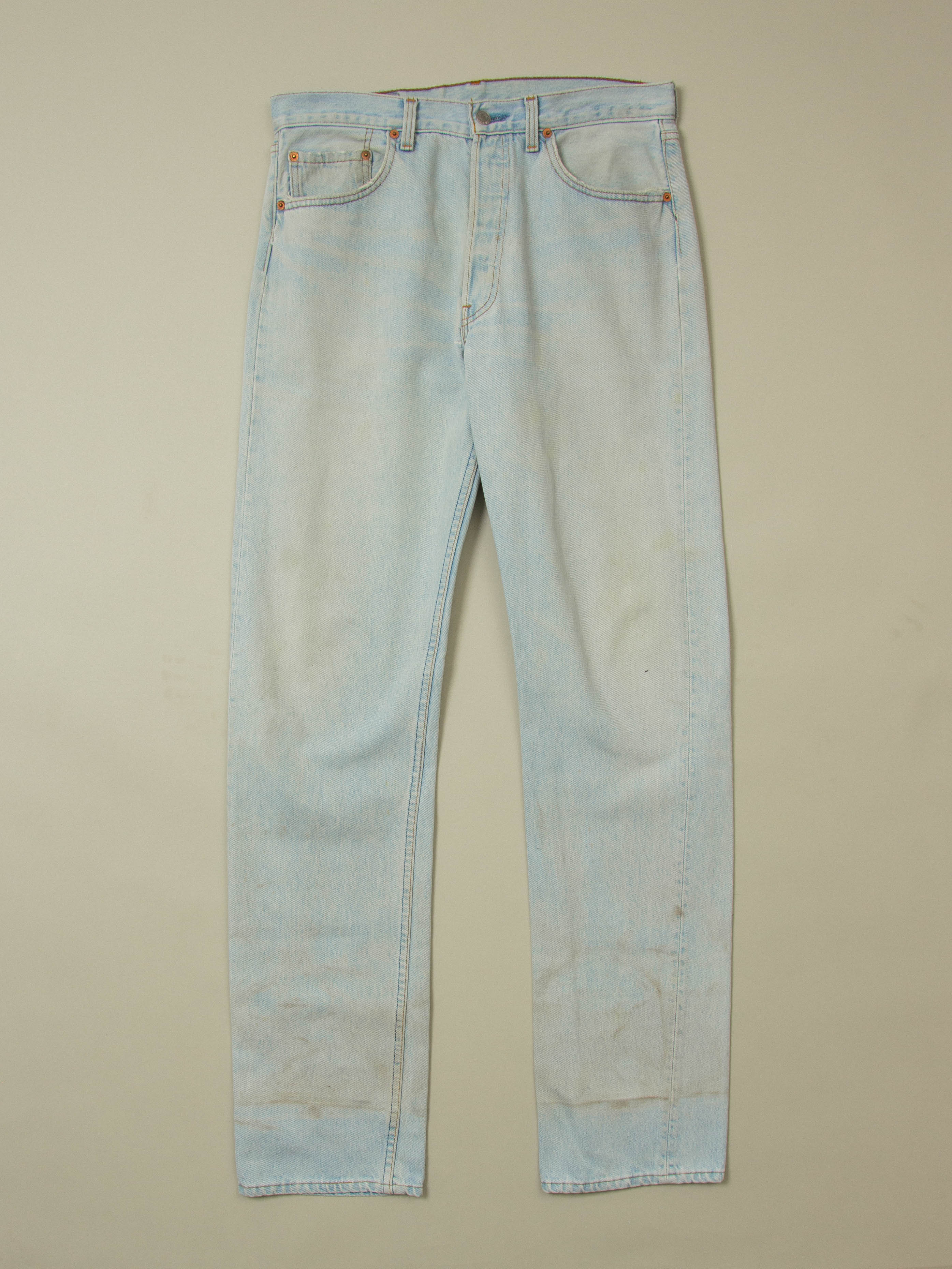 Vtg 1990s Distressed Levi's 501 Jeans - Made in USA (34x36)