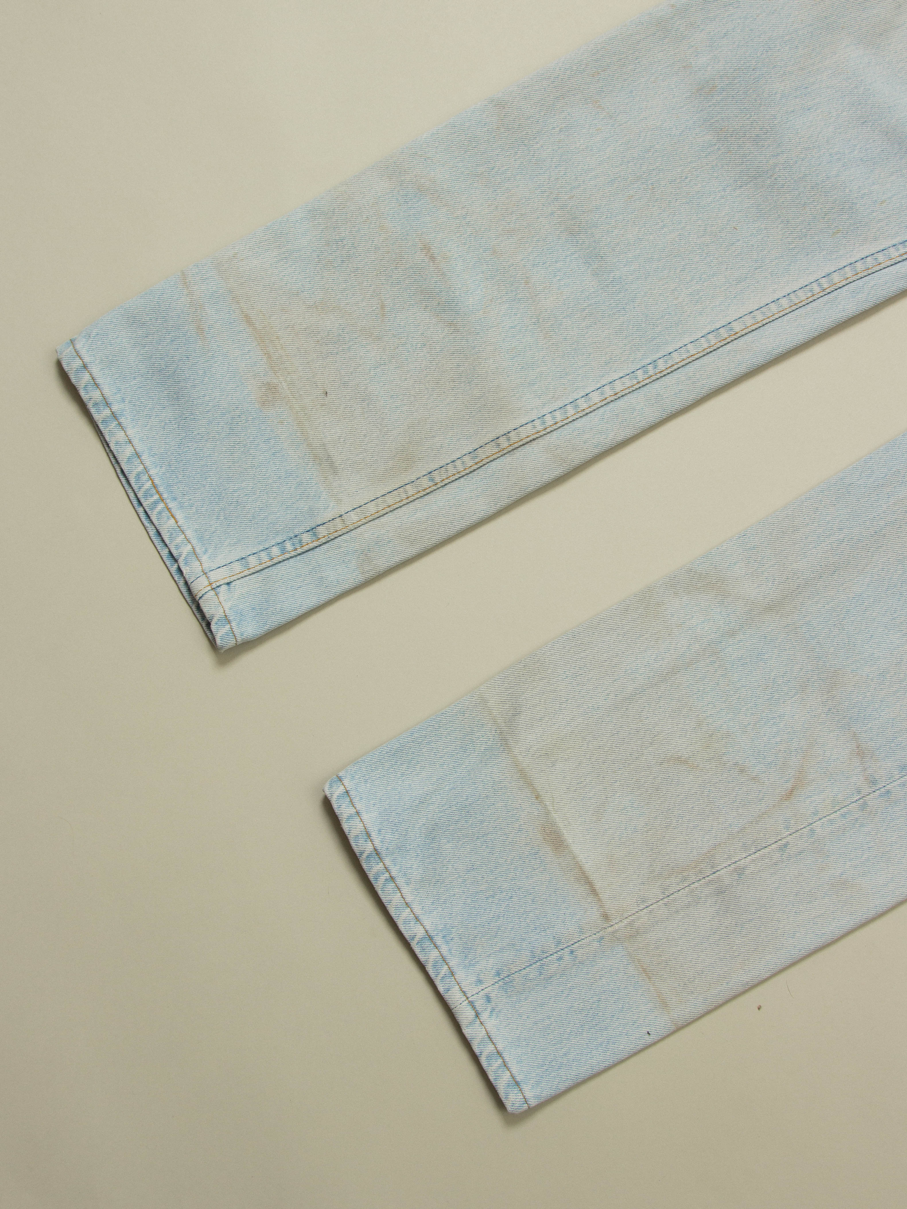 Vtg 1990s Distressed Levi's 501 Jeans - Made in USA (34x36) - Image 6